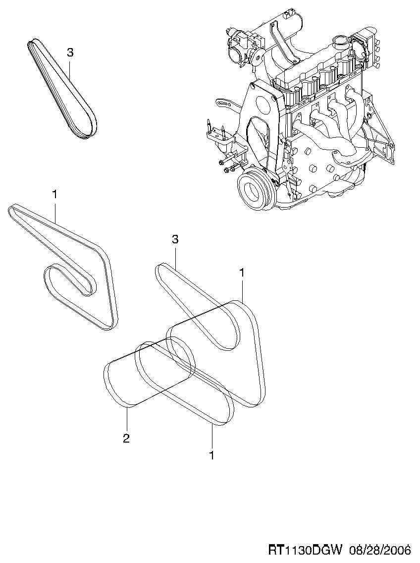 GM 25183066 - Cinghia Poly-V www.autoricambi360.it