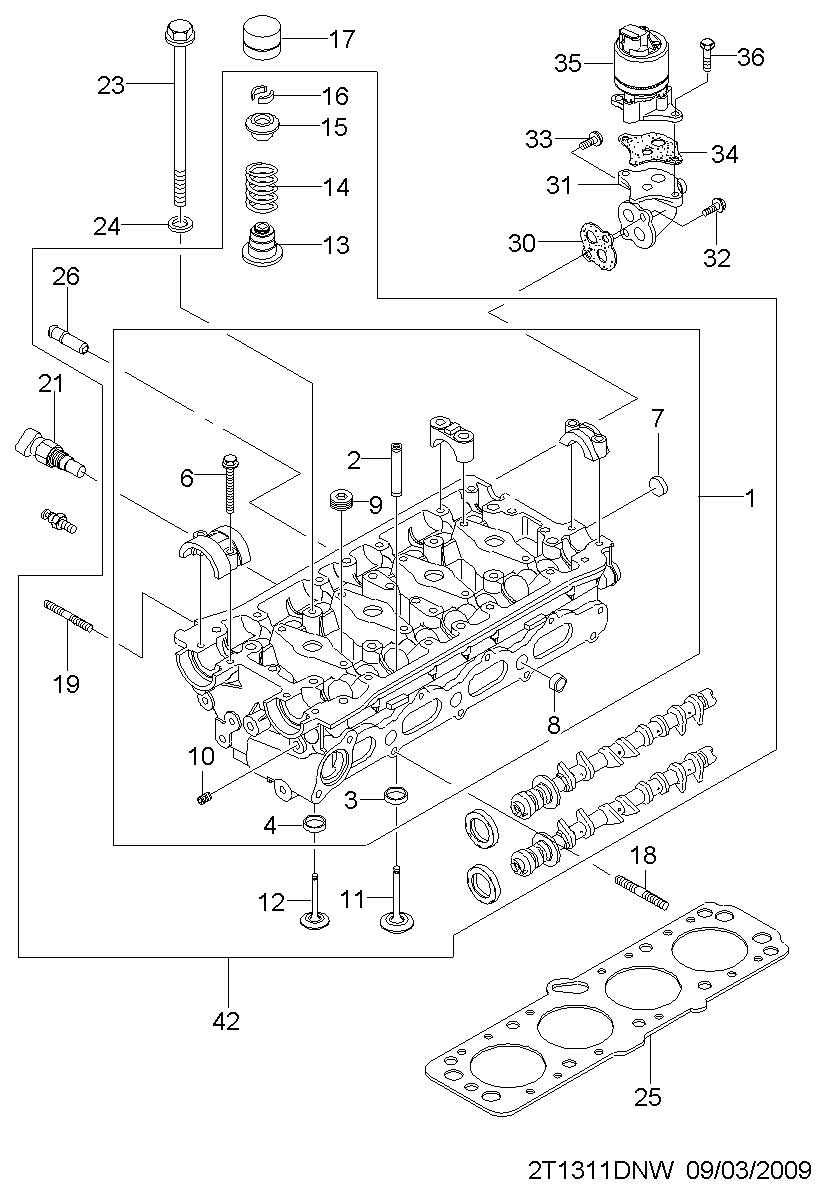 GM 96386735 - Valvola ricircolo gas scarico-EGR www.autoricambi360.it