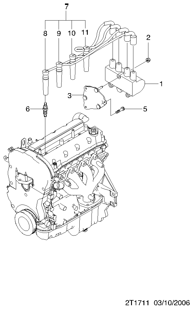 GM 96253555 - Bobina d'accensione www.autoricambi360.it