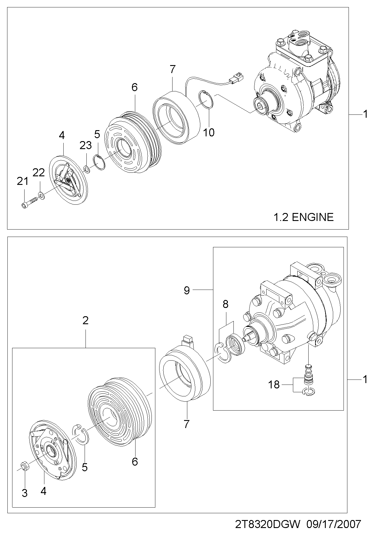 GM 96539388 - Compressore, Climatizzatore www.autoricambi360.it