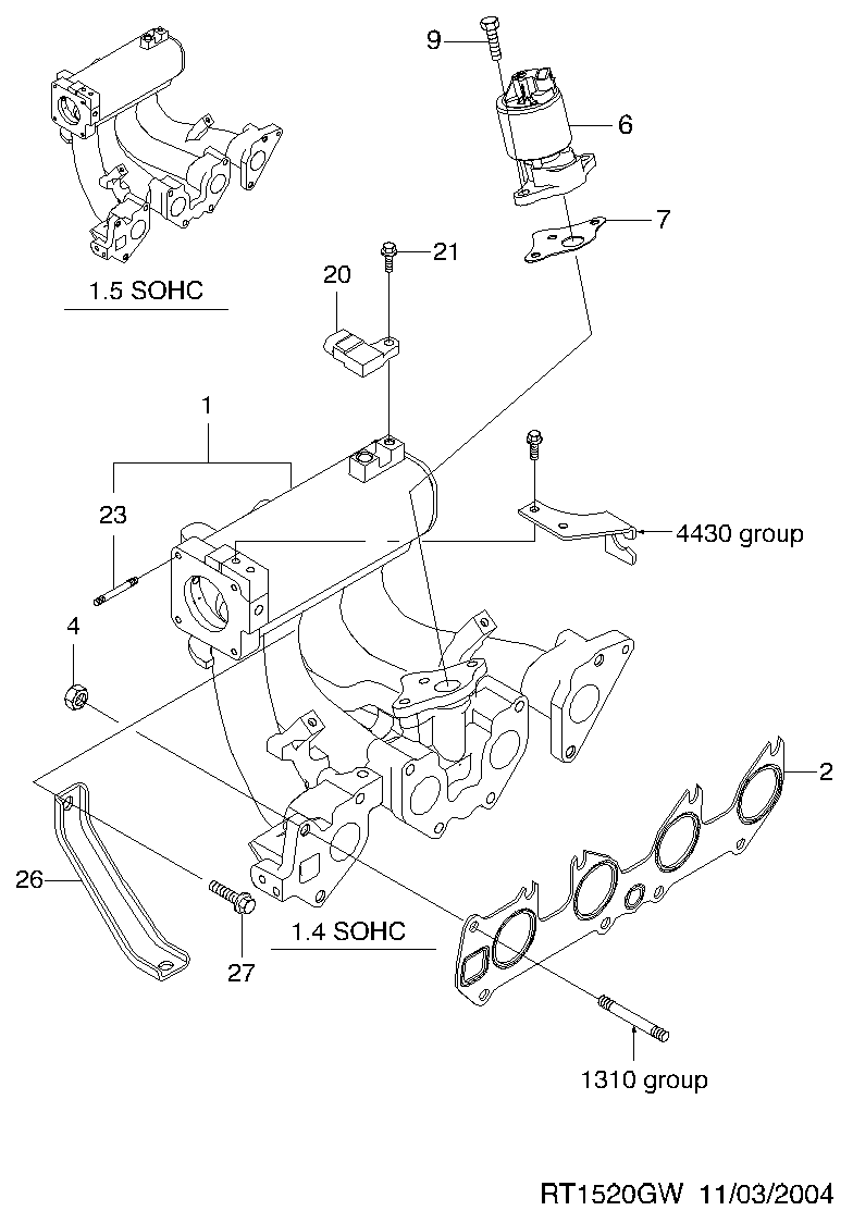 GM 96386735 - Valvola ricircolo gas scarico-EGR www.autoricambi360.it
