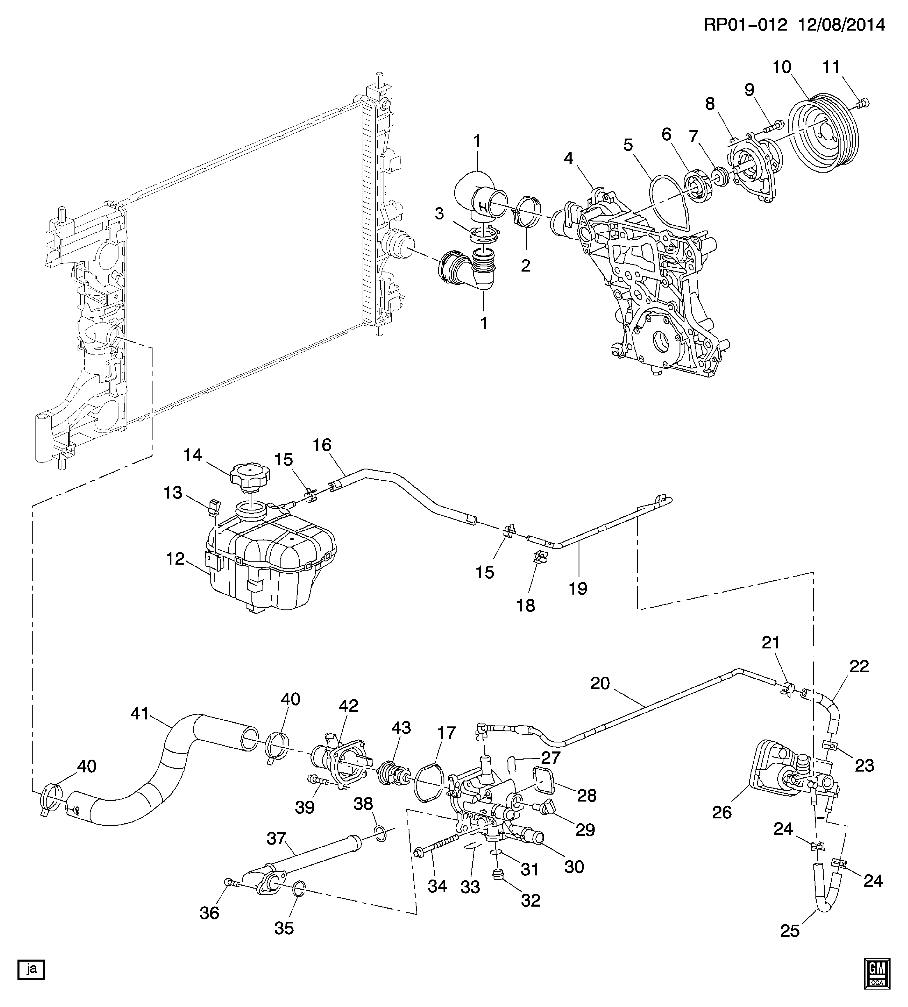 GM 55 591 401 - Sensore, Temperatura refrigerante www.autoricambi360.it