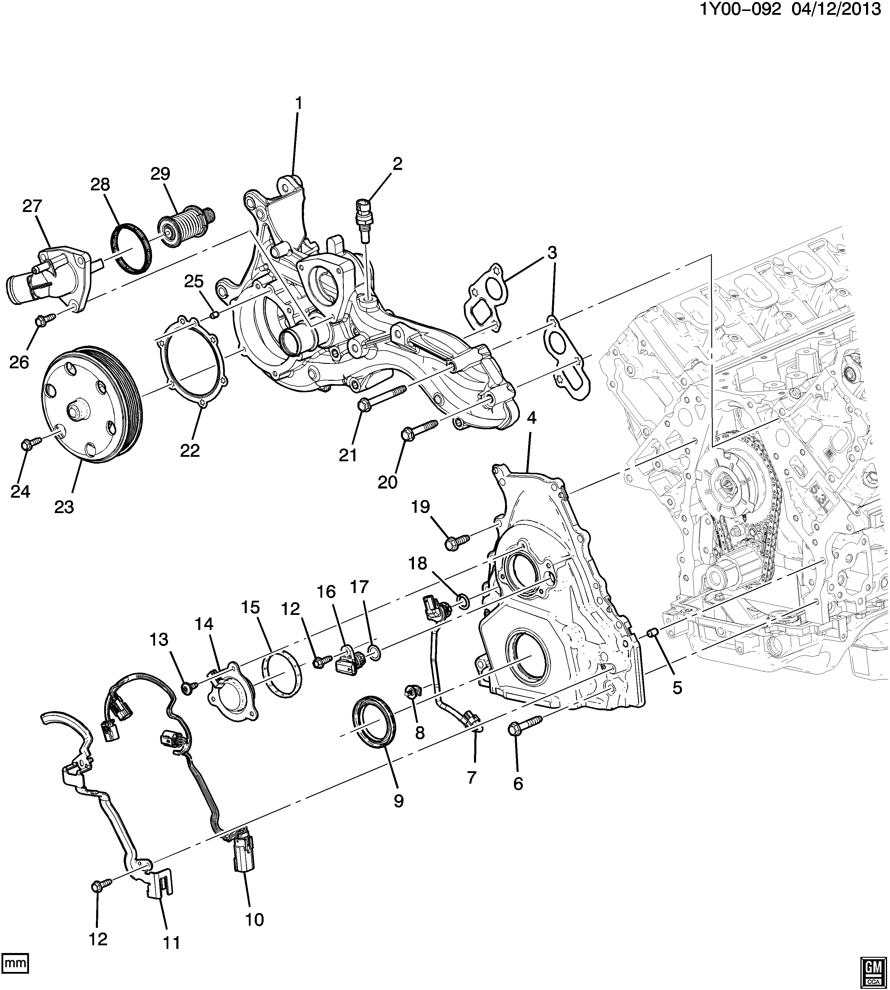 GM 12 608 814 - Sensore, Temperatura refrigerante www.autoricambi360.it