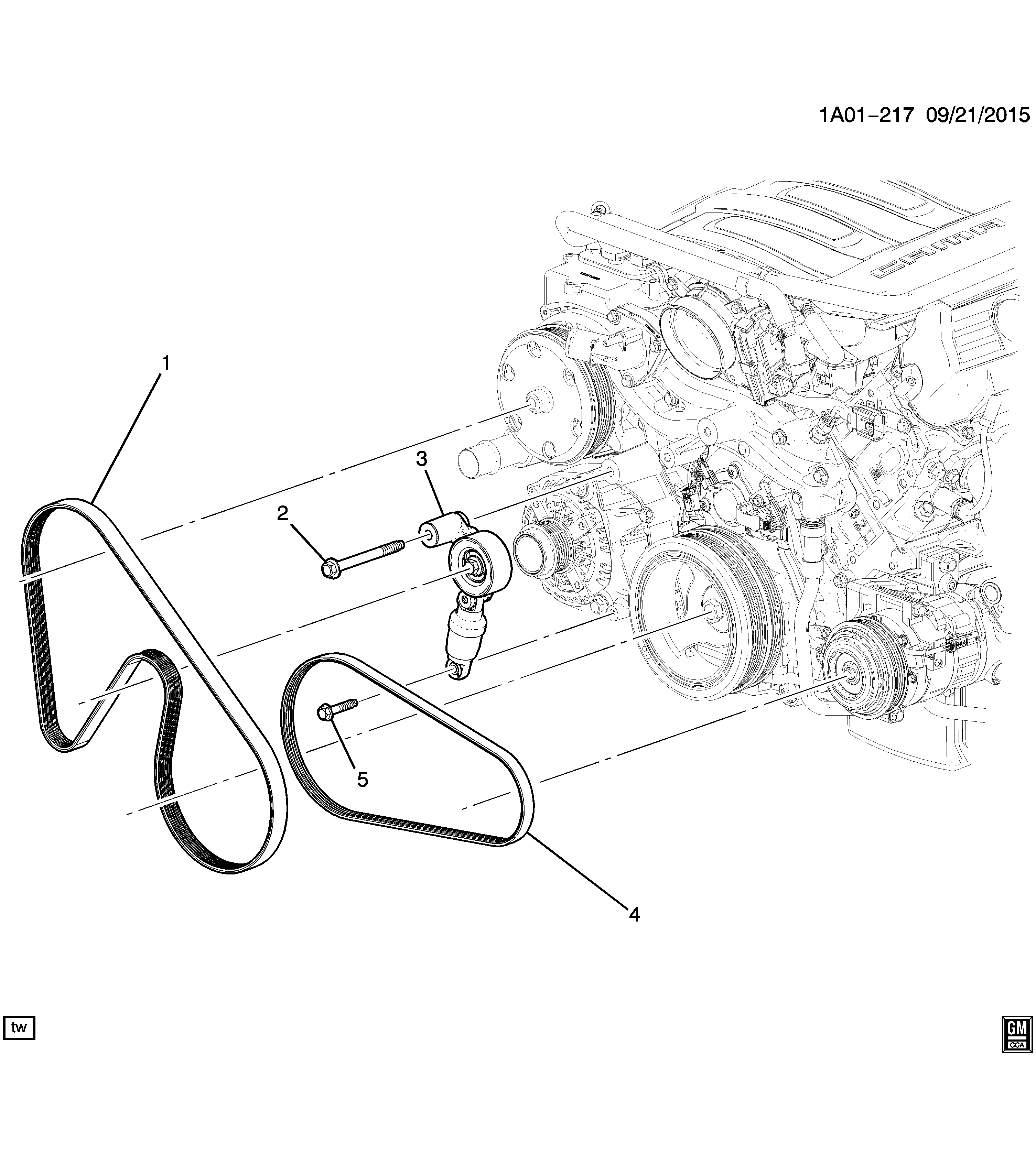 GM 12 643 218 - Cinghia Poly-V www.autoricambi360.it