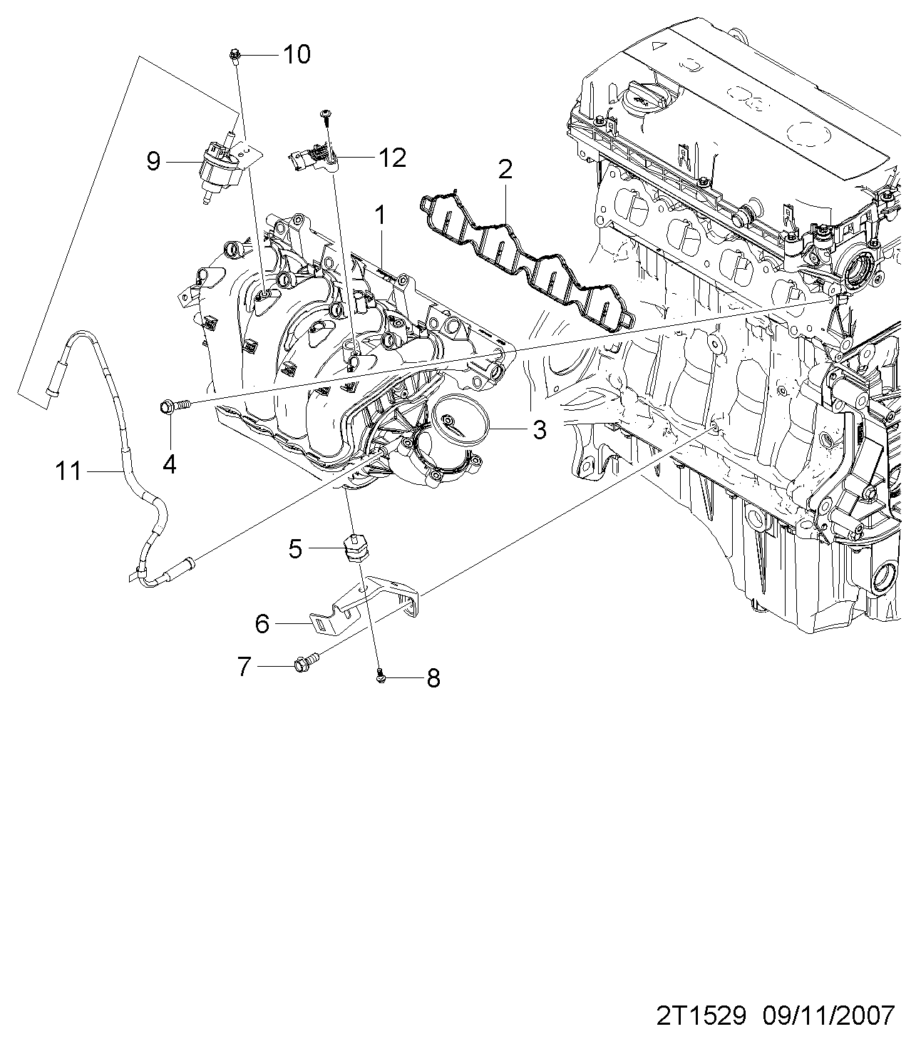 PSA 12591290 - Sensore, Pressione collettore d'aspirazione www.autoricambi360.it