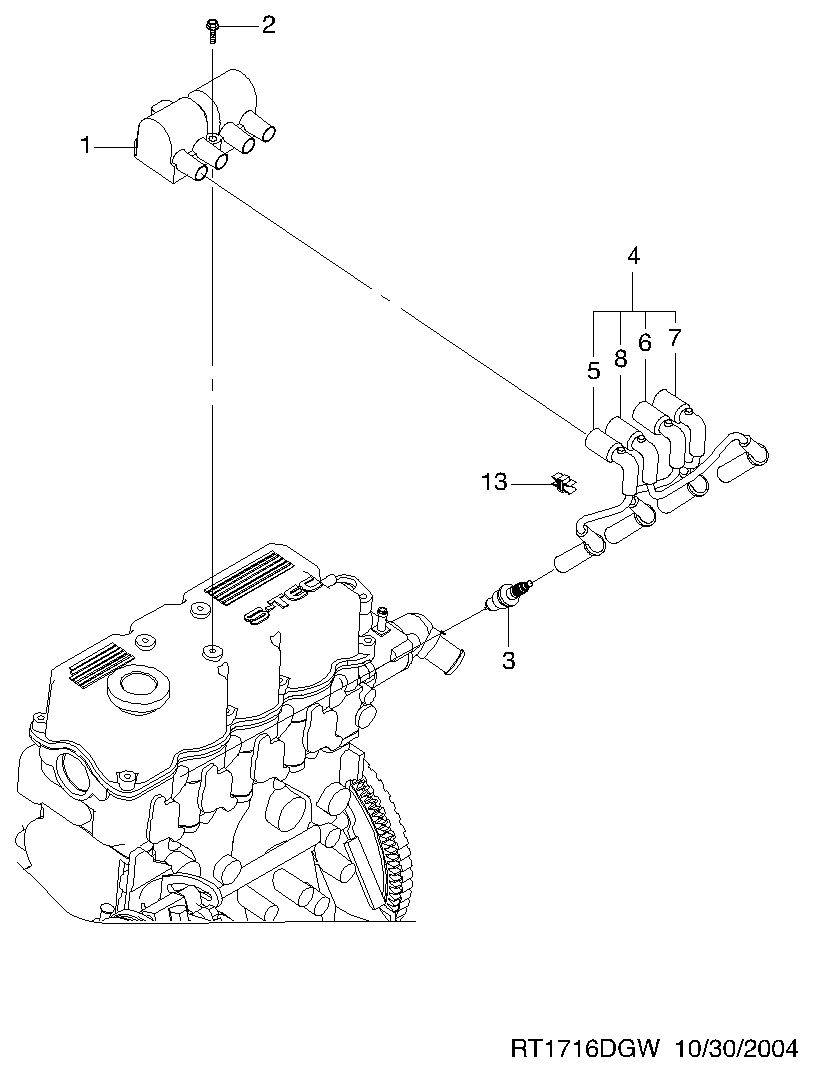 GM 2518 4179 - Bobina d'accensione www.autoricambi360.it