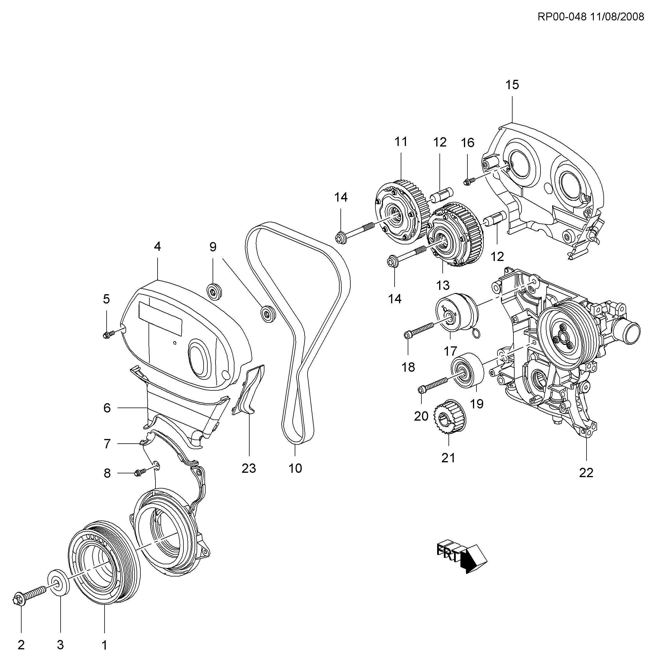 FCA 55574864 - Rullo tenditore, Cinghia dentata www.autoricambi360.it