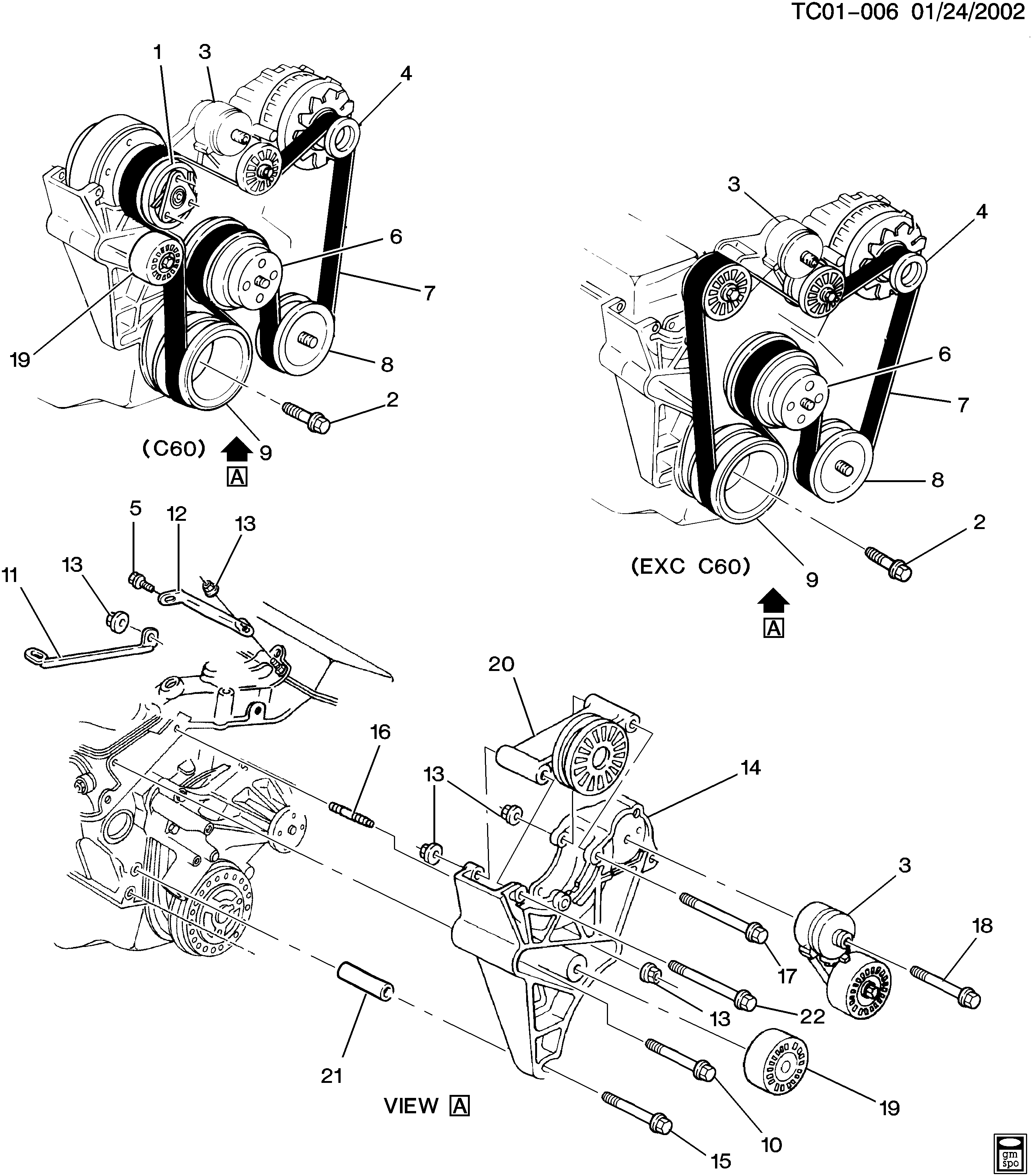 GM 10129560 - Tendicinghia, Cinghia Poly-V www.autoricambi360.it