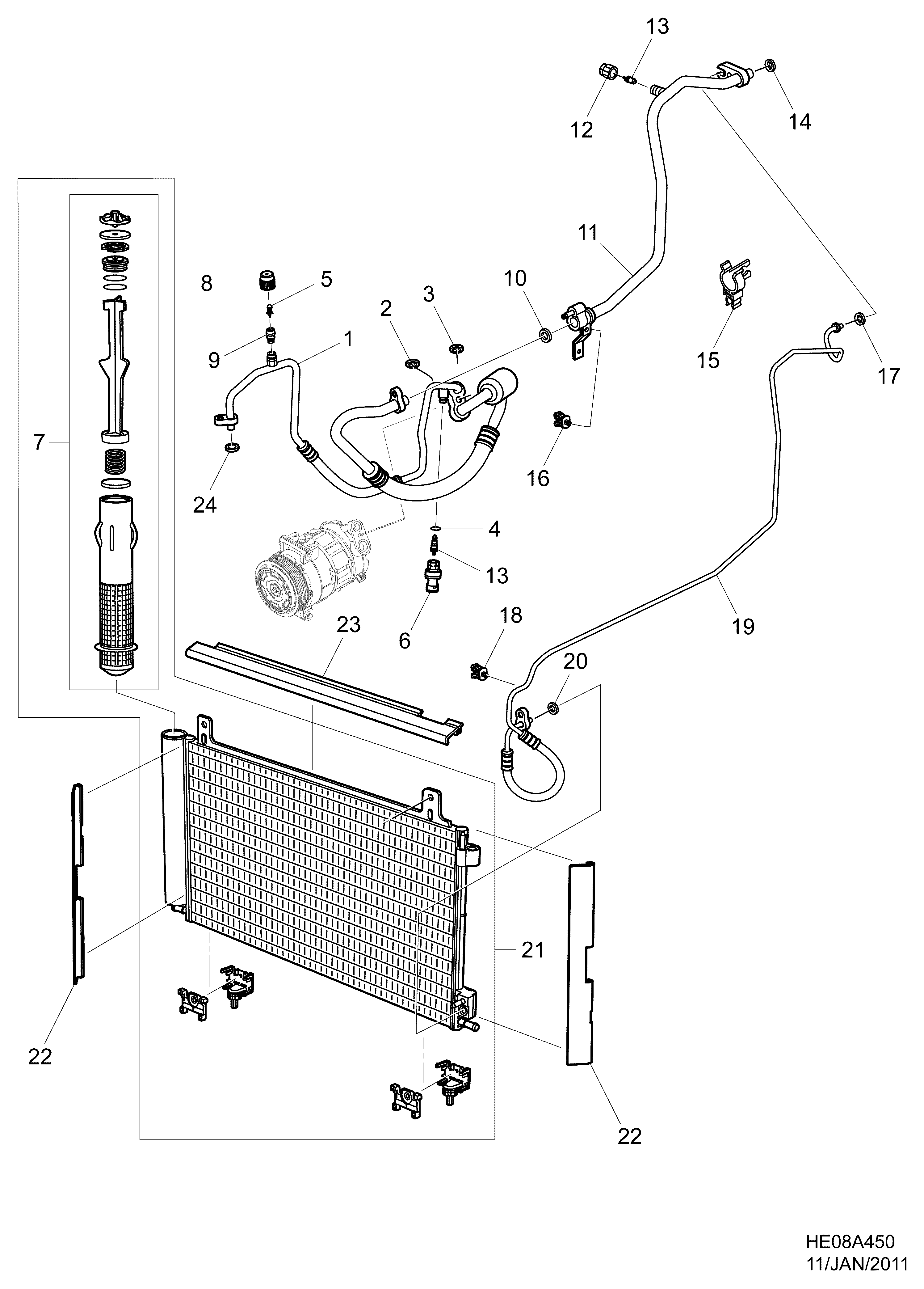 PSA 13502759 - Interruttore a pressione, Climatizzatore www.autoricambi360.it