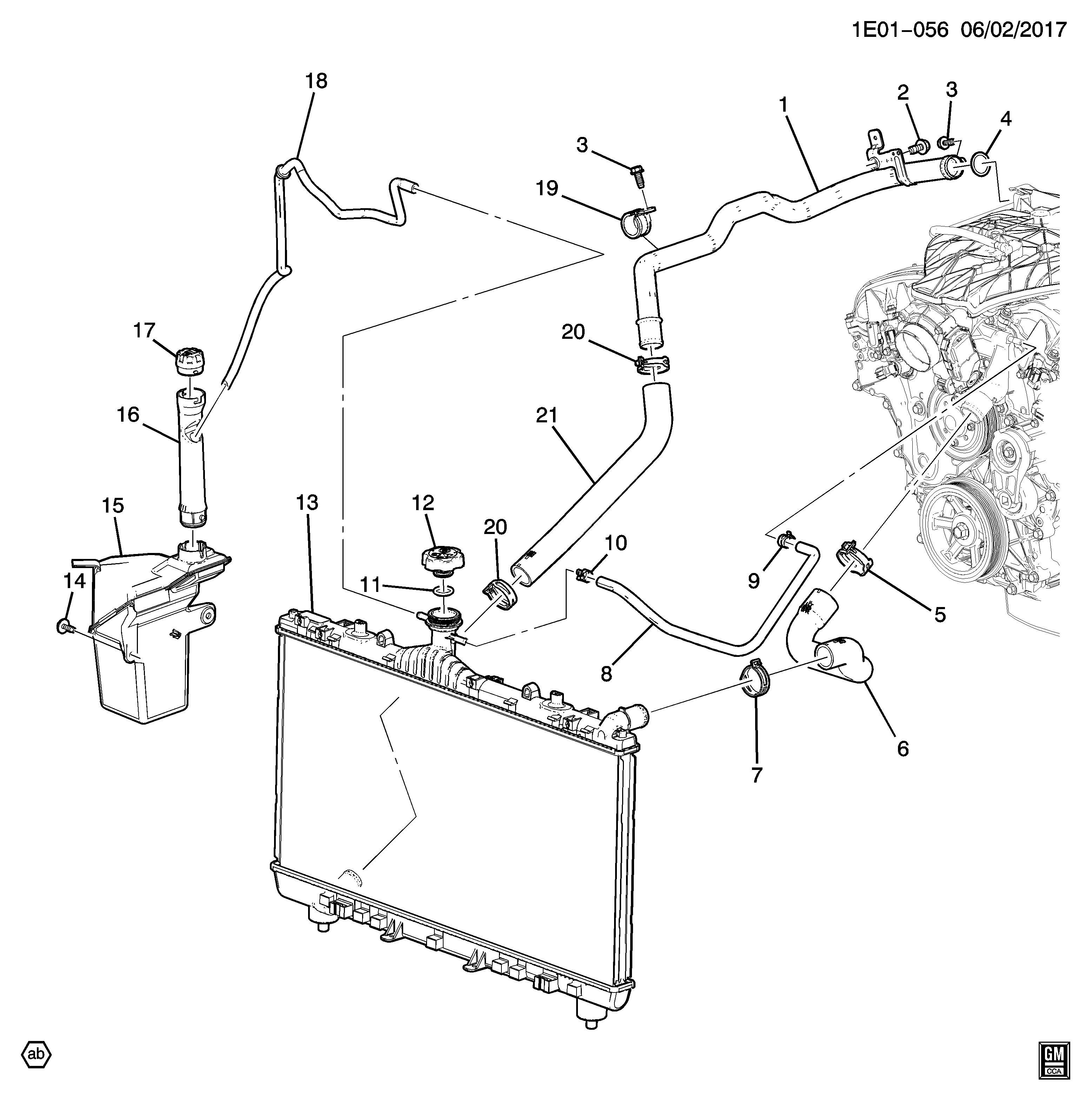 GM 13502509 - Tappo, serbatoio refrigerante www.autoricambi360.it