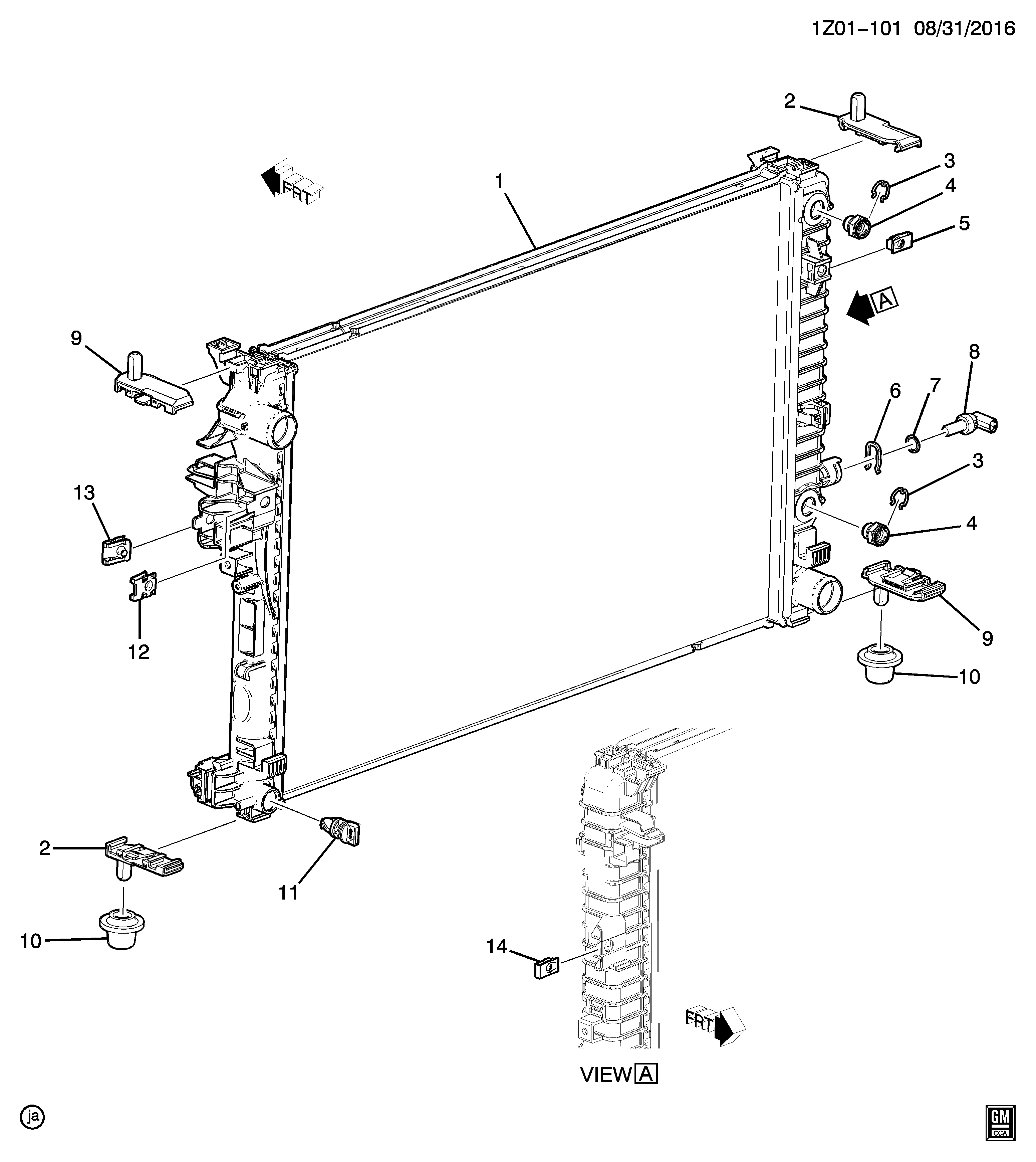 GM 12641073 - Sensore, Temperatura refrigerante www.autoricambi360.it