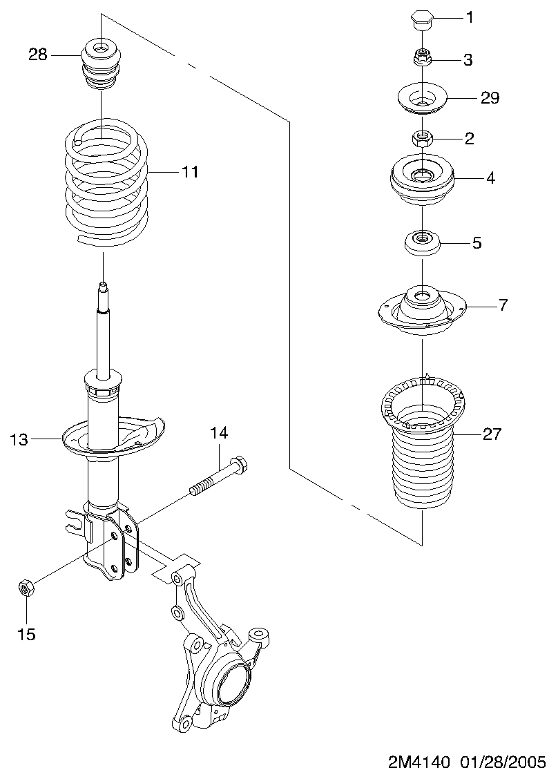 GM 96424401 - Ammortizzatore www.autoricambi360.it
