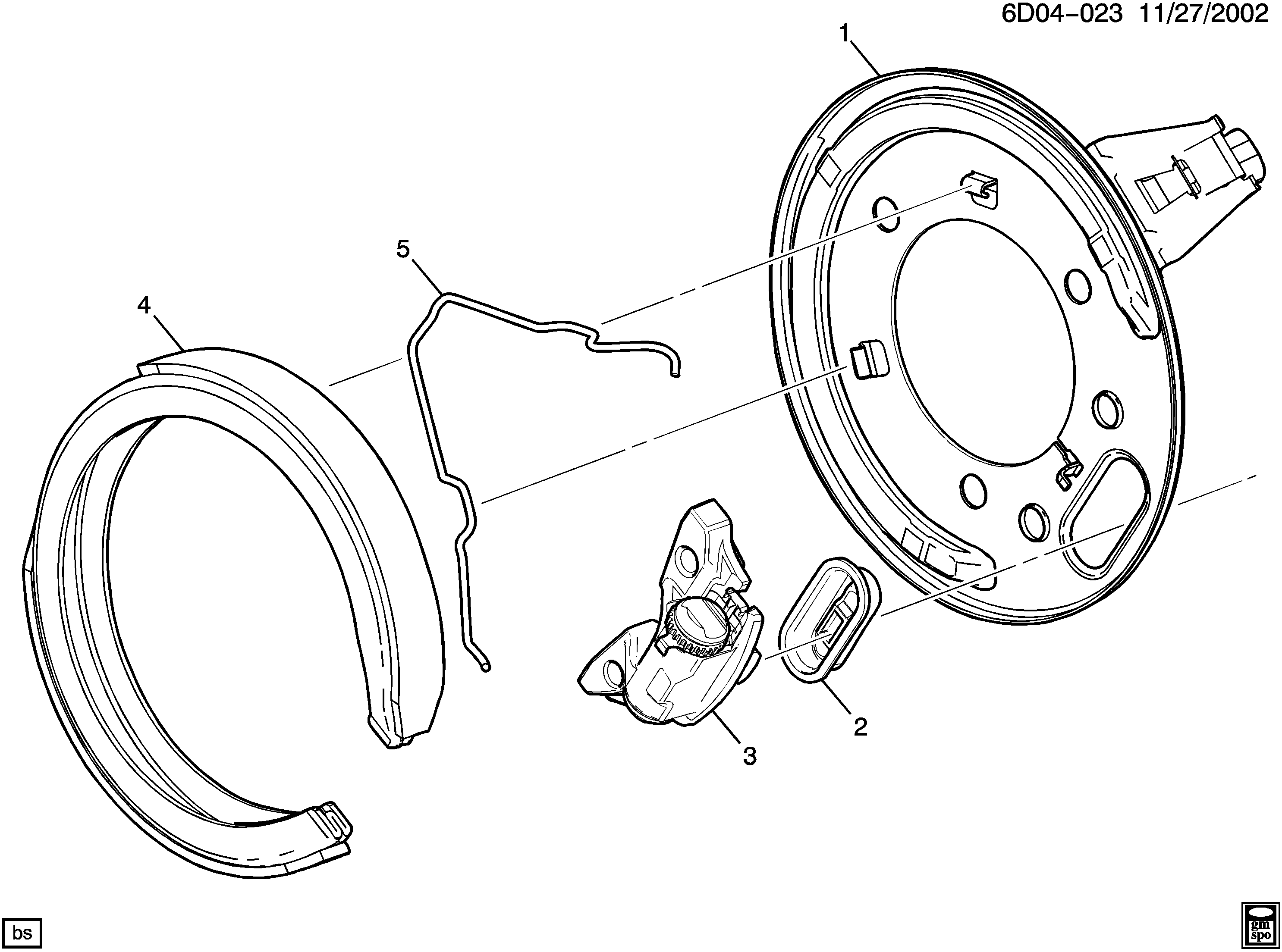 GM 89047676 - Kit ganasce, Freno stazionamento www.autoricambi360.it