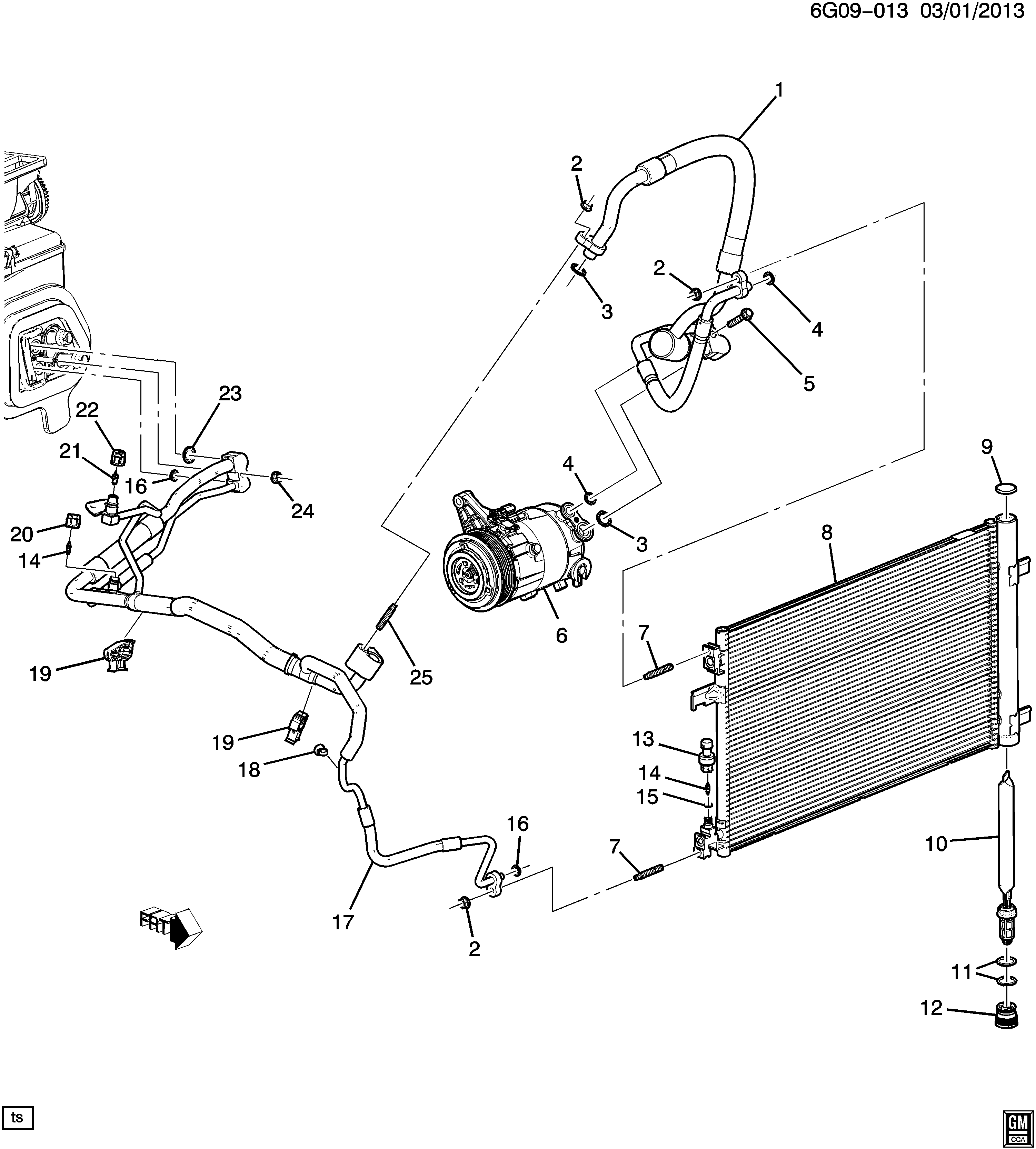 GM 23305638 - Condensatore, Climatizzatore www.autoricambi360.it