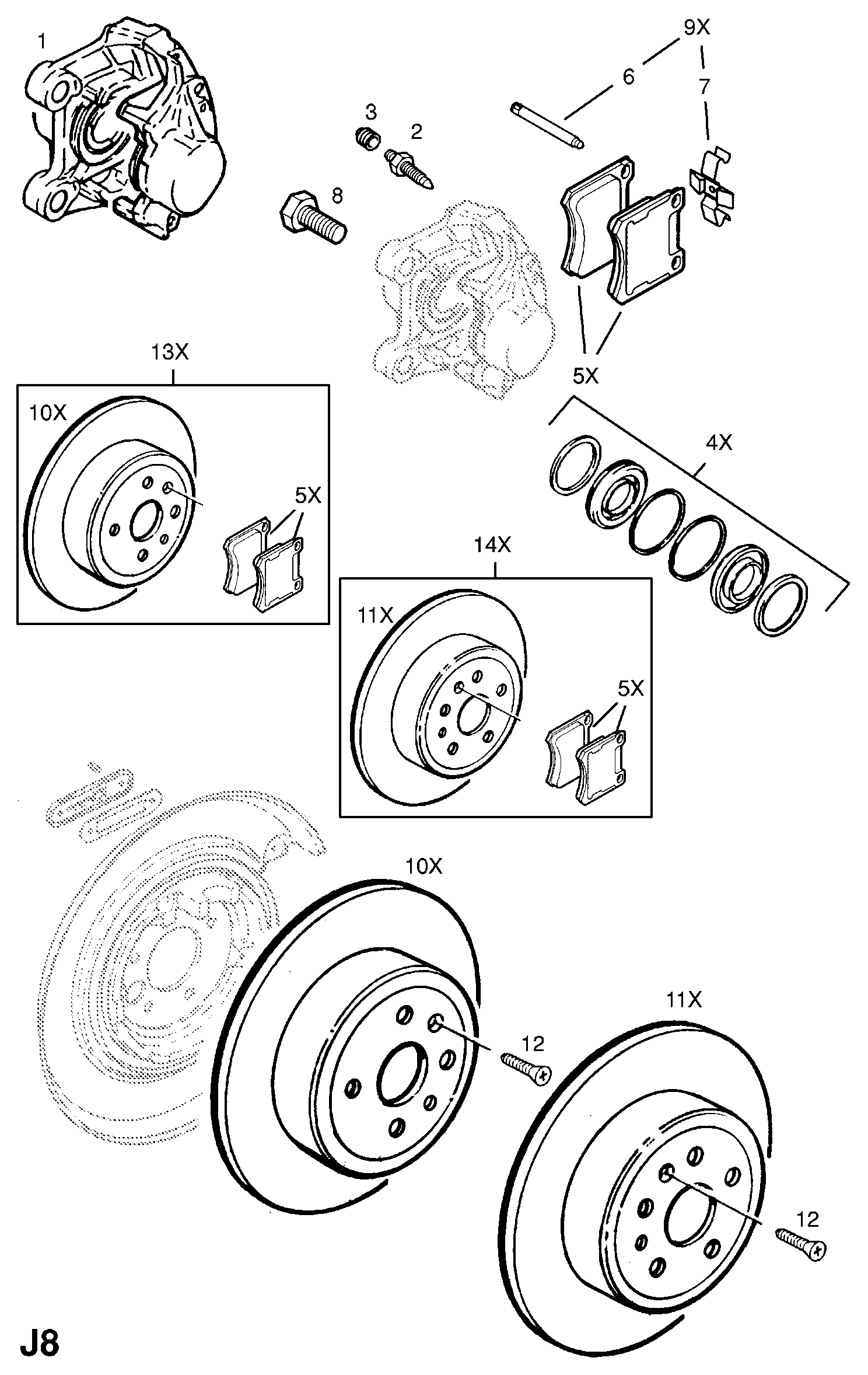 PSA 1605617 - Kit pastiglie freno, Freno a disco www.autoricambi360.it