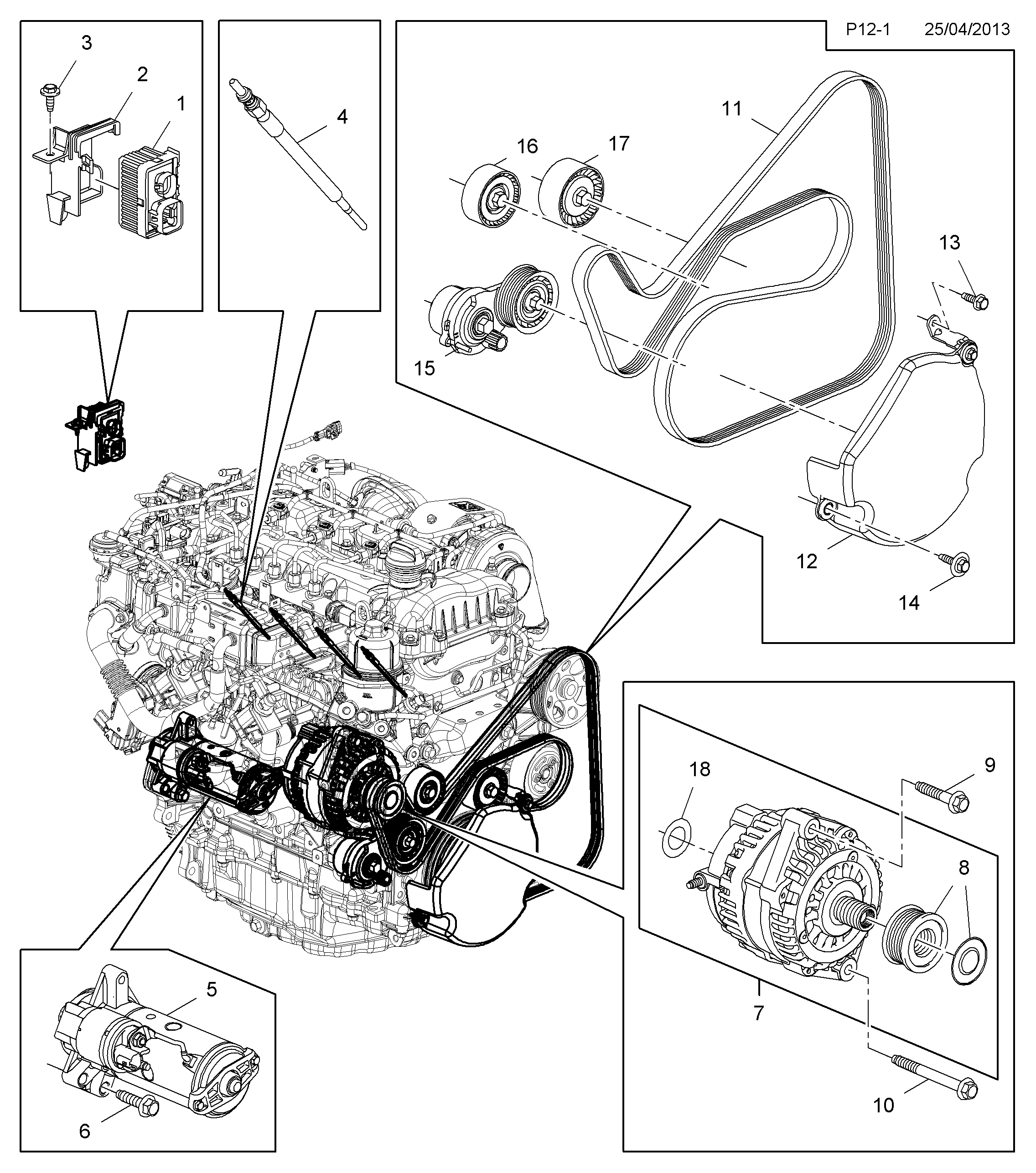 PSA 4802596 - Galoppino / Guidacinghia, Cinghia Poly-V www.autoricambi360.it