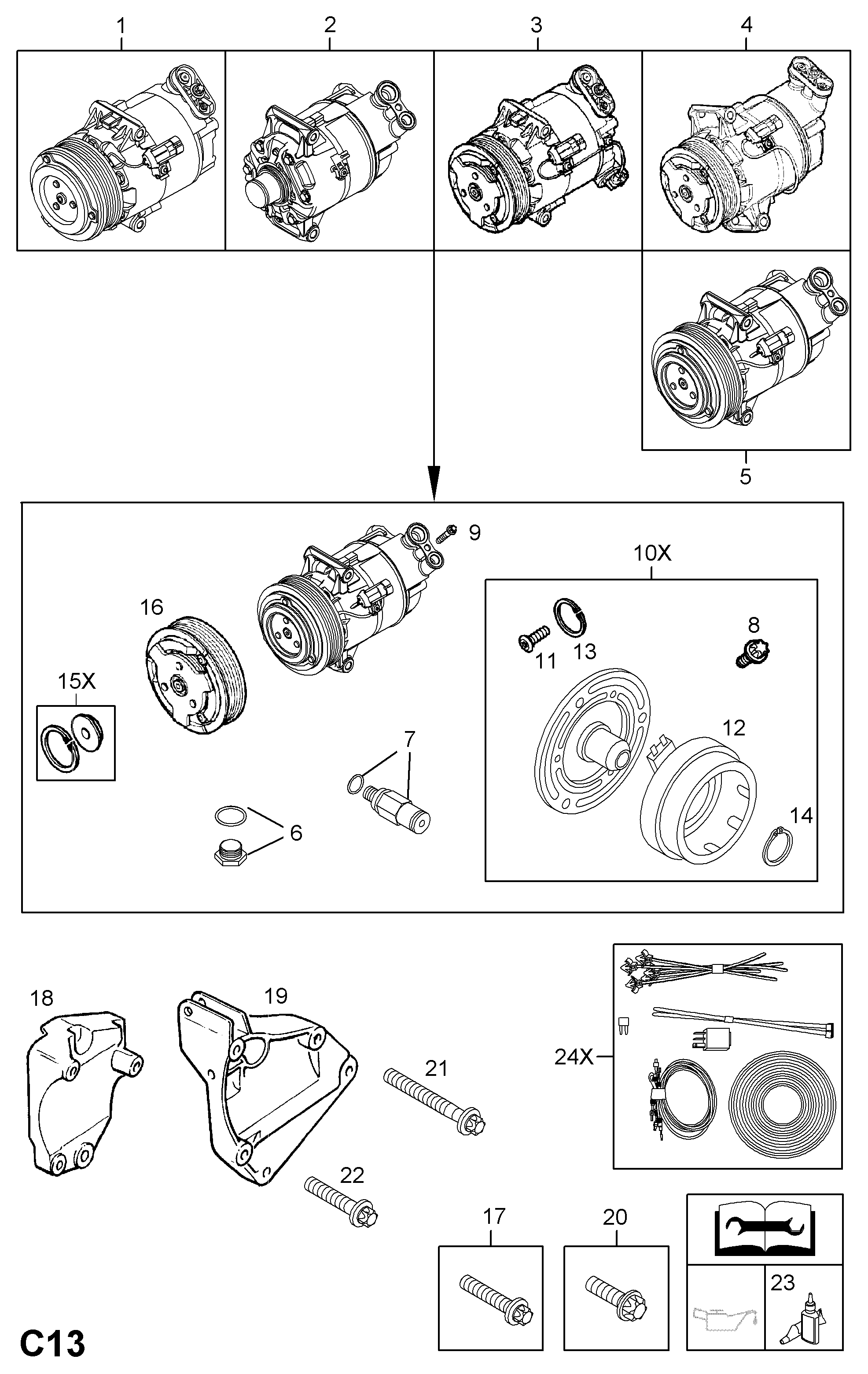 PSA 68 54 058 - Compressore, Climatizzatore www.autoricambi360.it