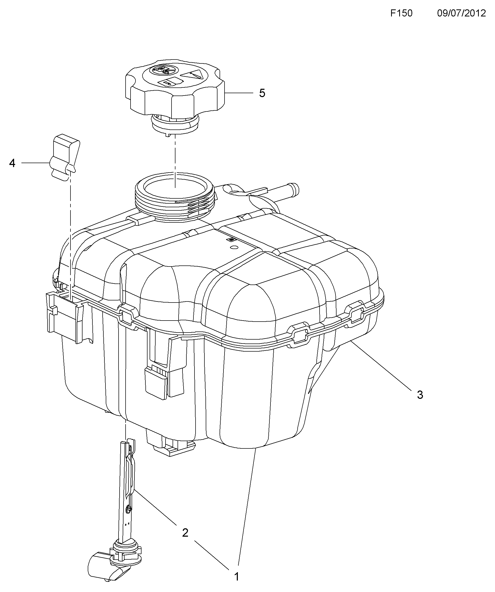 PSA 1305248 - Serbatoio compensazione, Refrigerante www.autoricambi360.it
