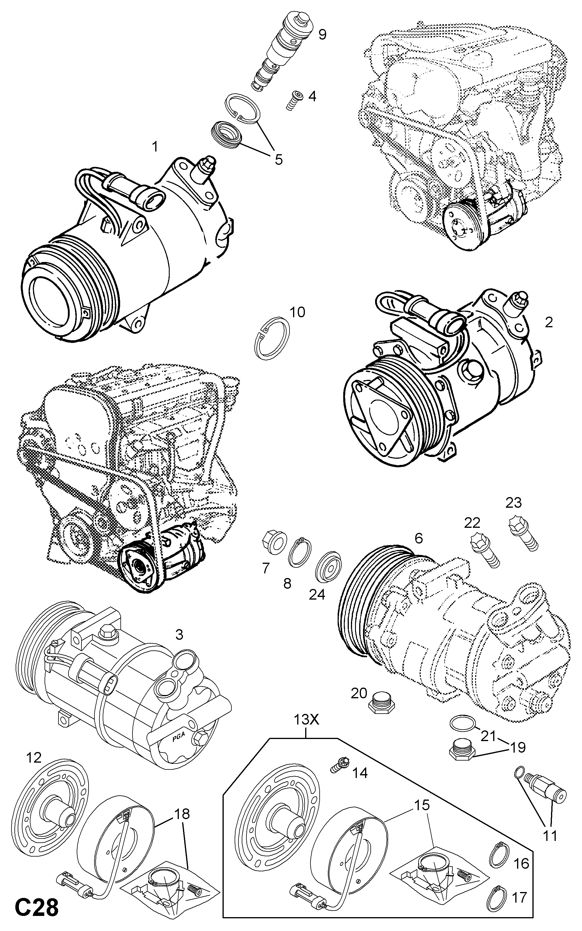 PSA 68 54 059 - Compressore, Climatizzatore www.autoricambi360.it