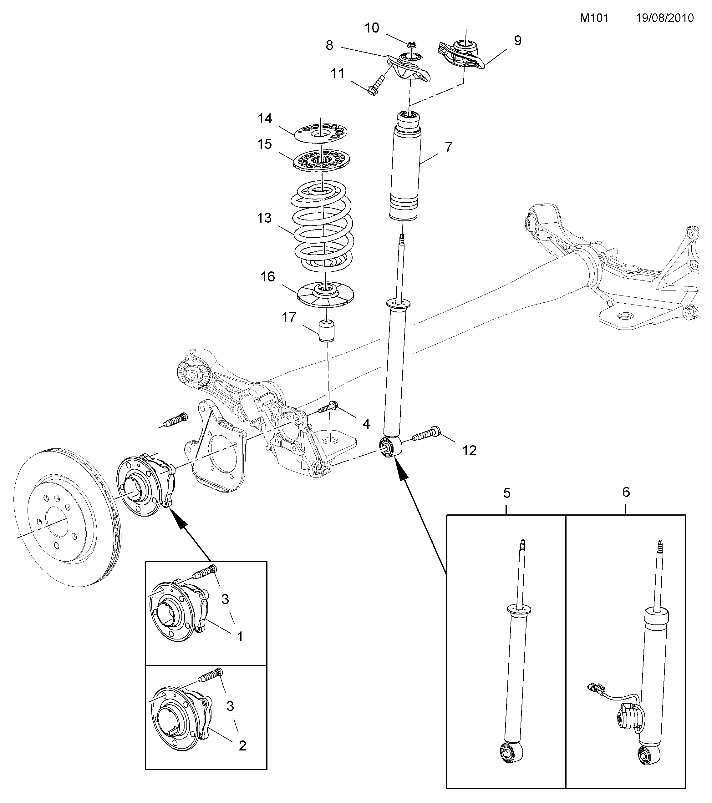 PSA 3 28 036 - Kit cuscinetto ruota www.autoricambi360.it