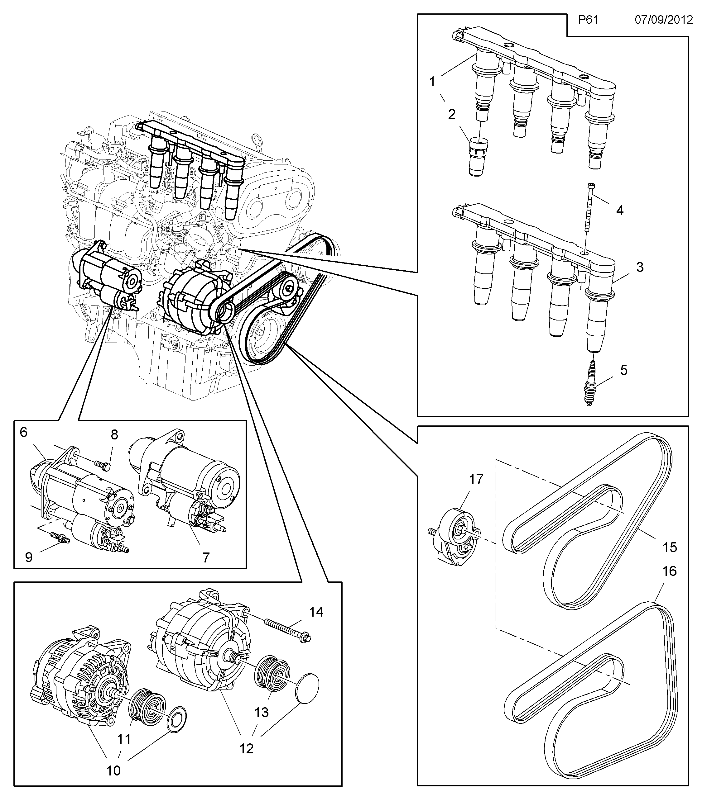 PSA 1340019 - Cinghia Poly-V www.autoricambi360.it