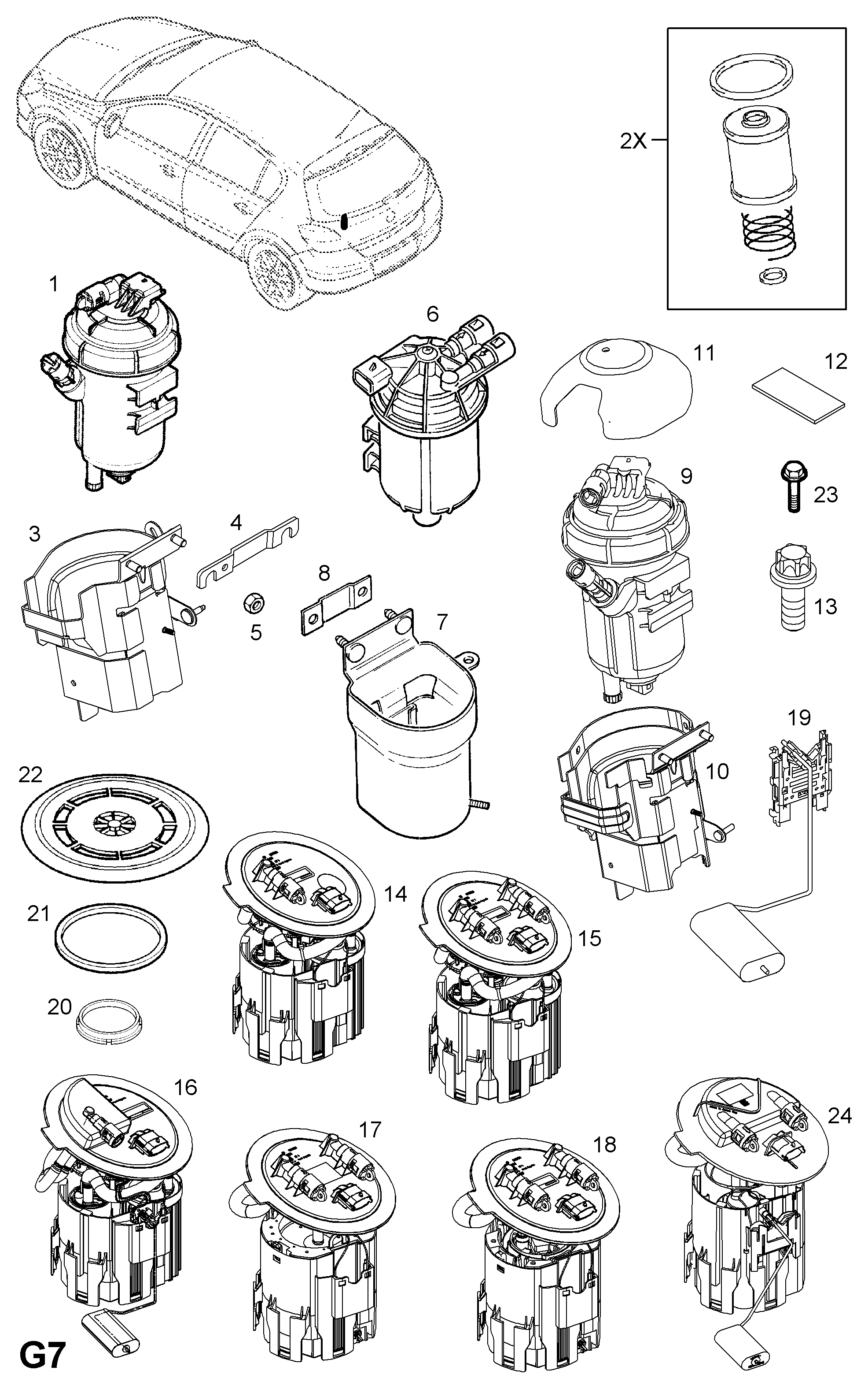 PSA 5818083 - Filtro carburante www.autoricambi360.it