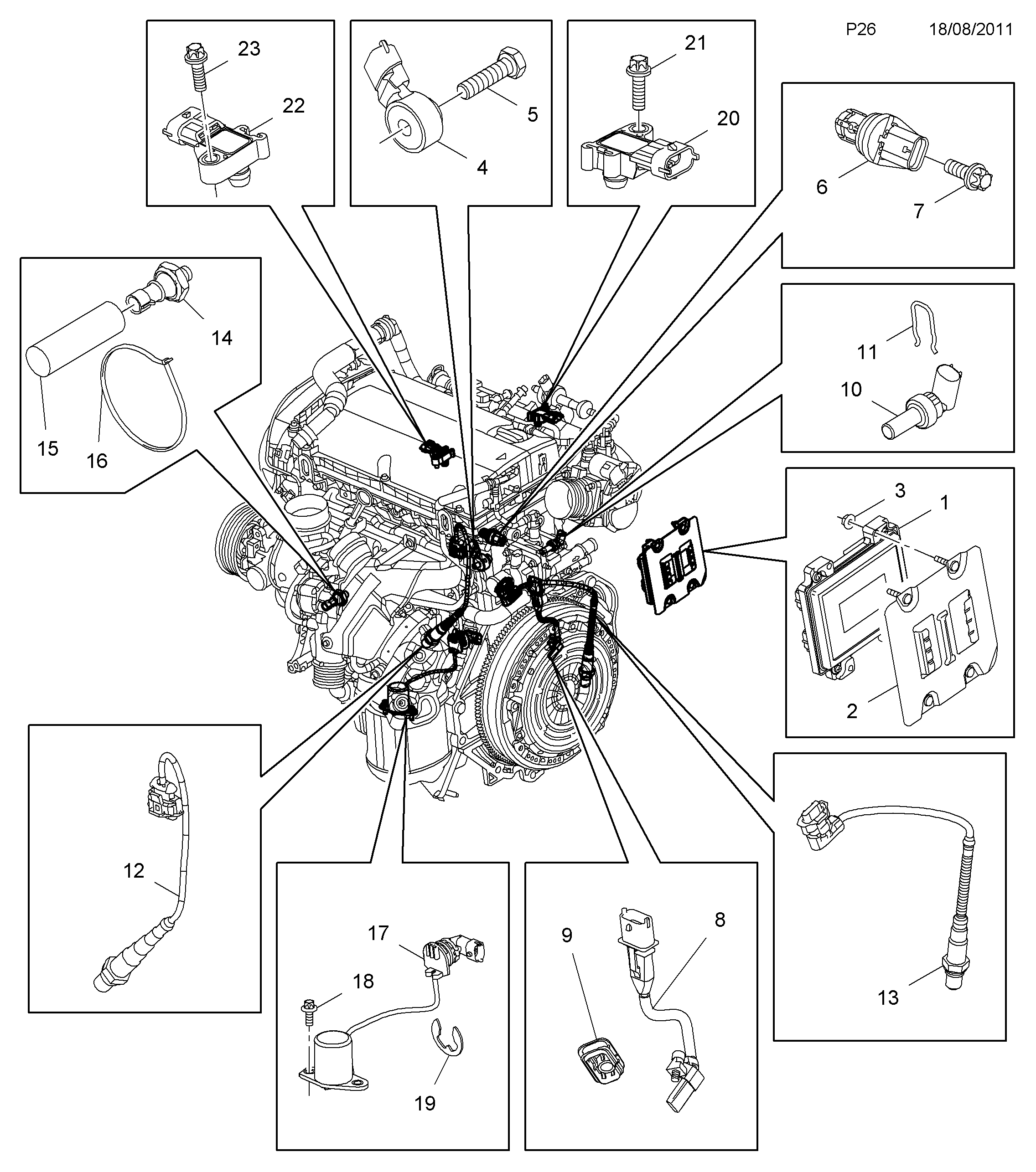 PSA 855678 - Sonda lambda www.autoricambi360.it