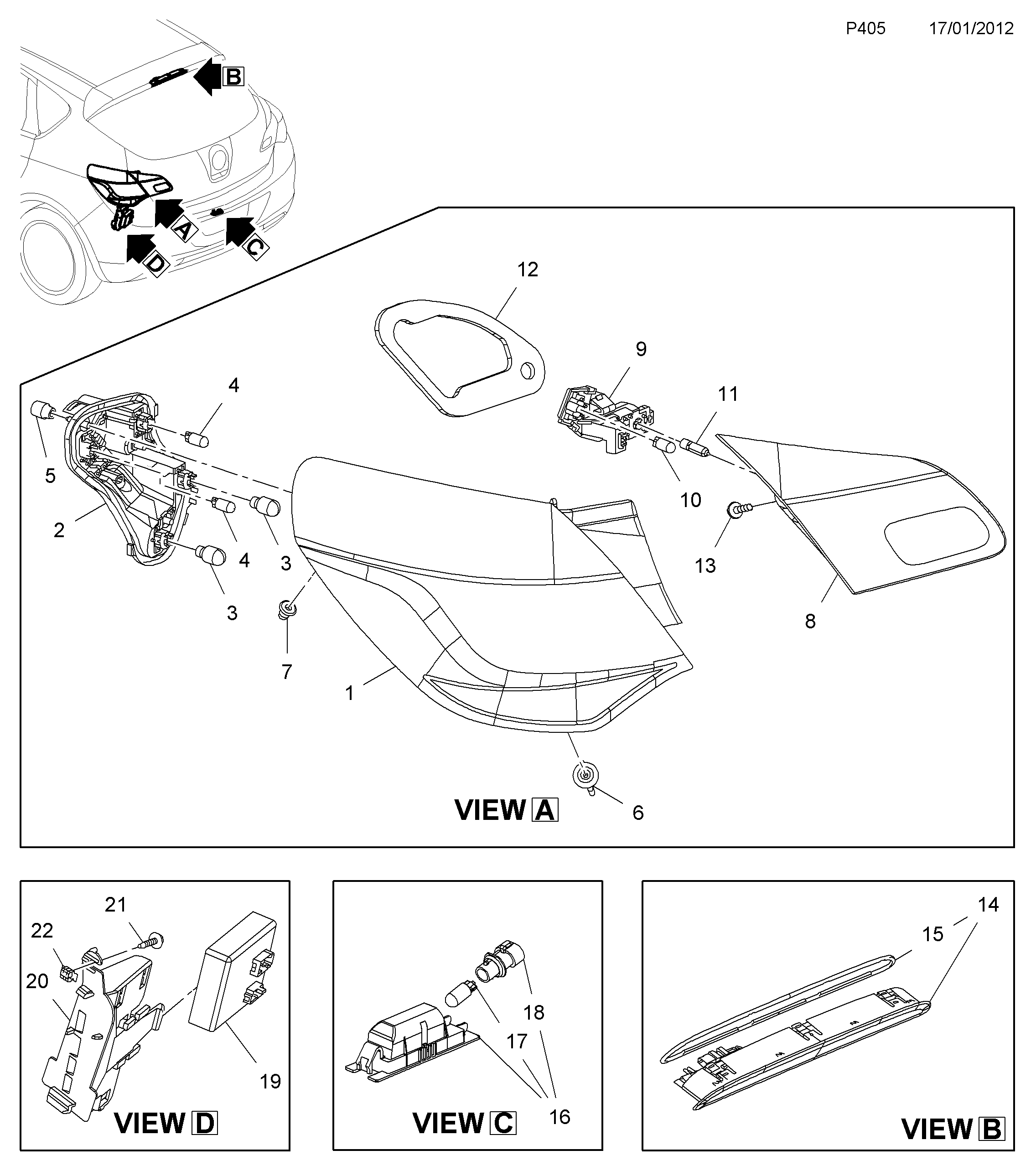 PSA 20 98 350 - Lampadina, Illuminazione strumentazione www.autoricambi360.it