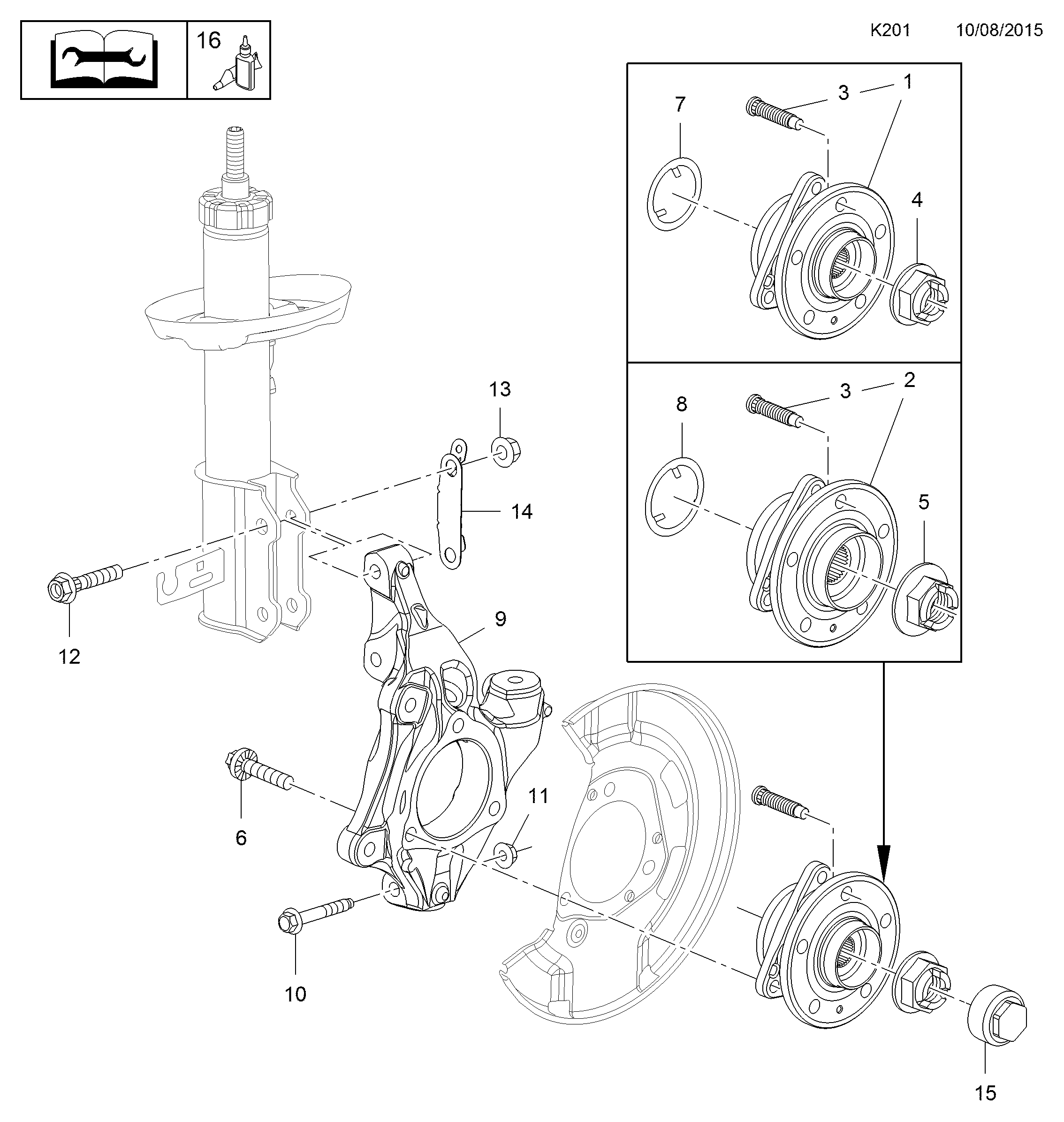 GM 328021 - Kit cuscinetto ruota www.autoricambi360.it