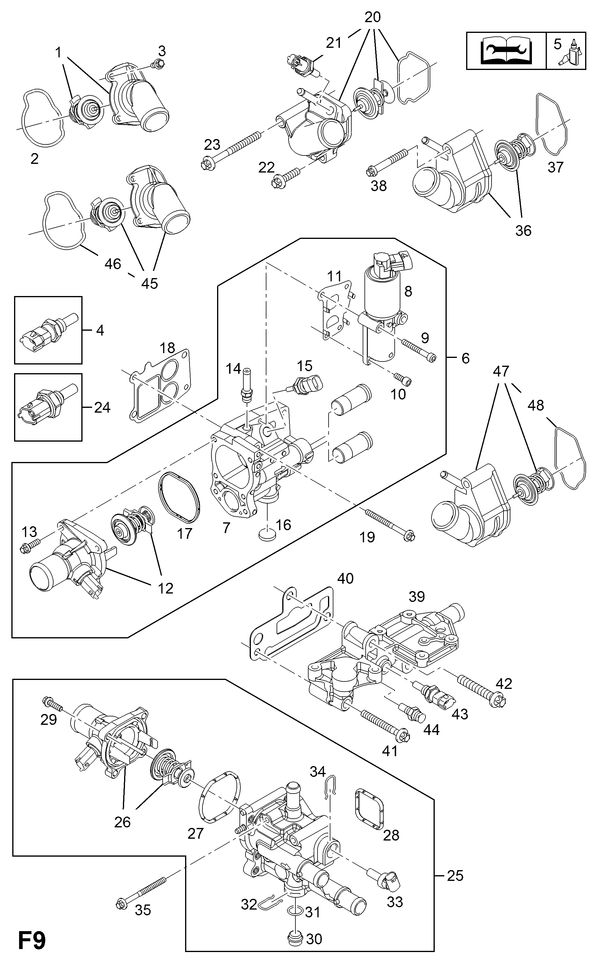 PSA 6338045 - Sensore, Temperatura refrigerante www.autoricambi360.it