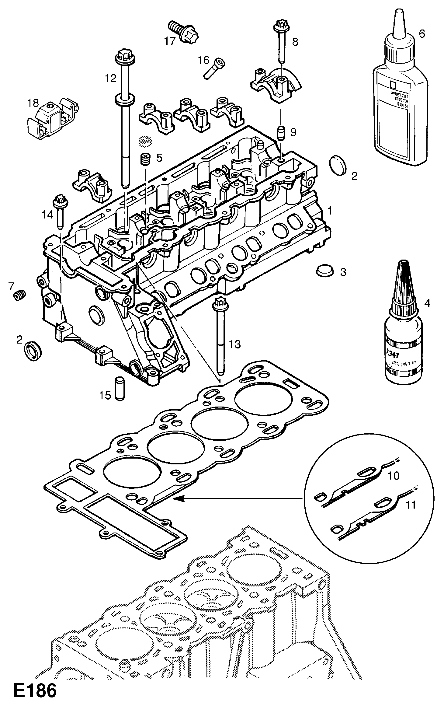 PSA 56 07 422 - Guarnizione, Testata www.autoricambi360.it