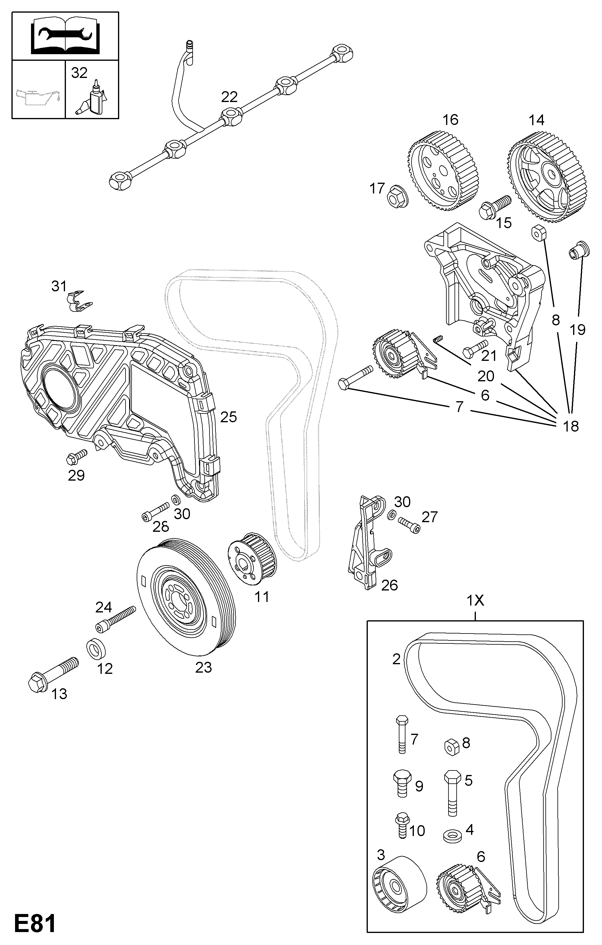 PSA 5636954 - Kit cinghie dentate www.autoricambi360.it