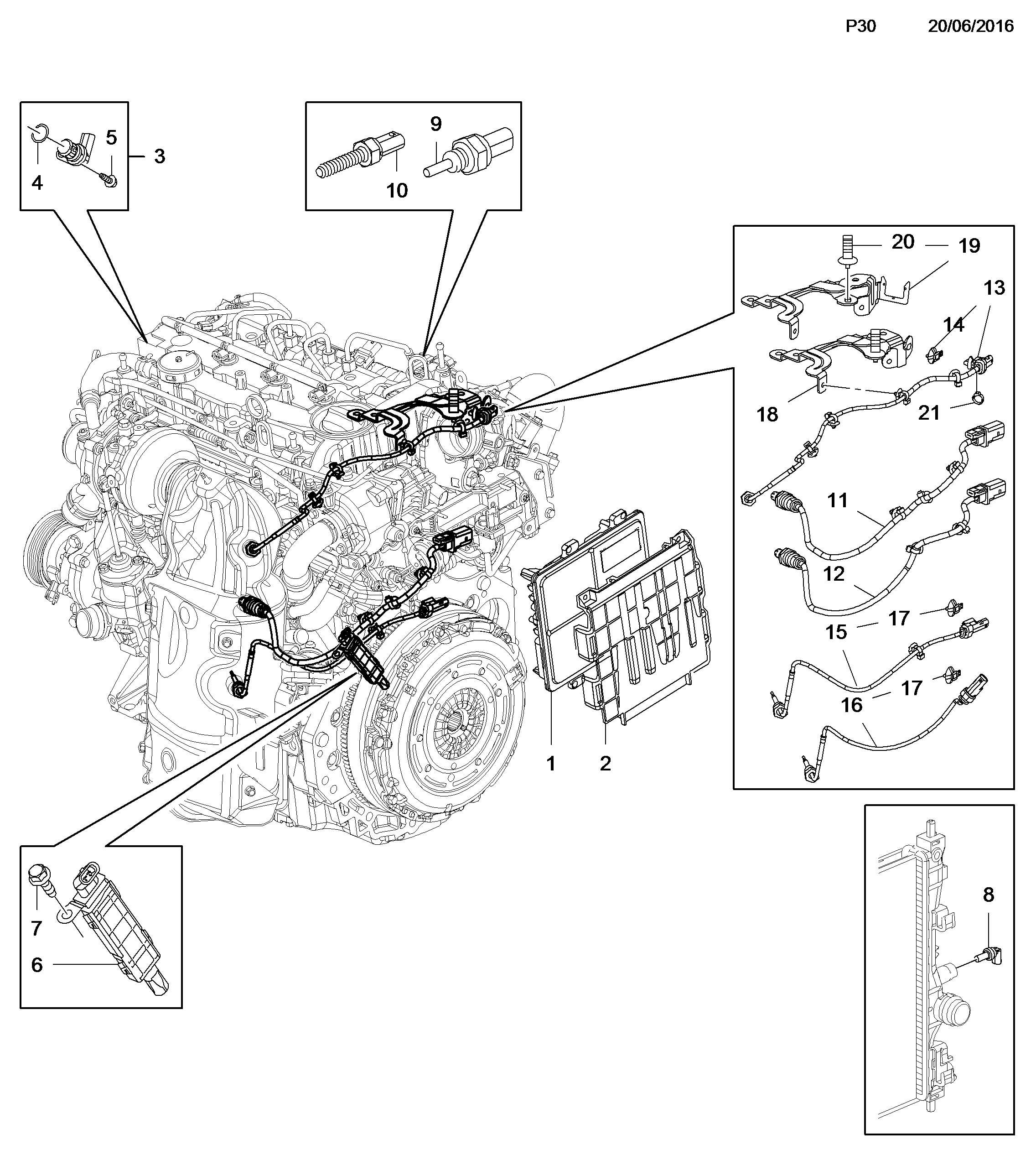 PSA 1338378 - Sensore, Temperatura refrigerante www.autoricambi360.it