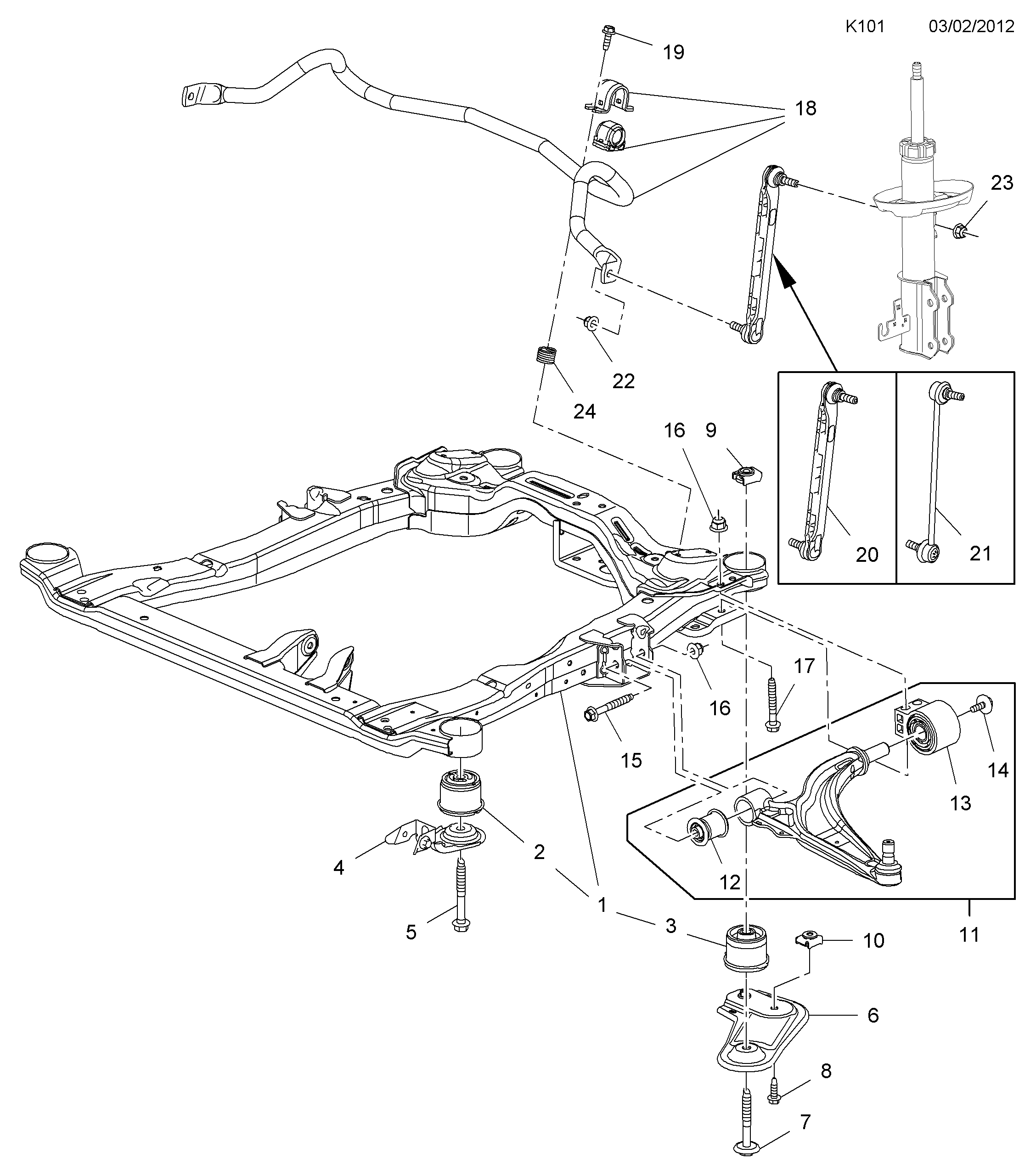 PSA 3 50 617 - Asta / Puntone, Stabilizzatore www.autoricambi360.it