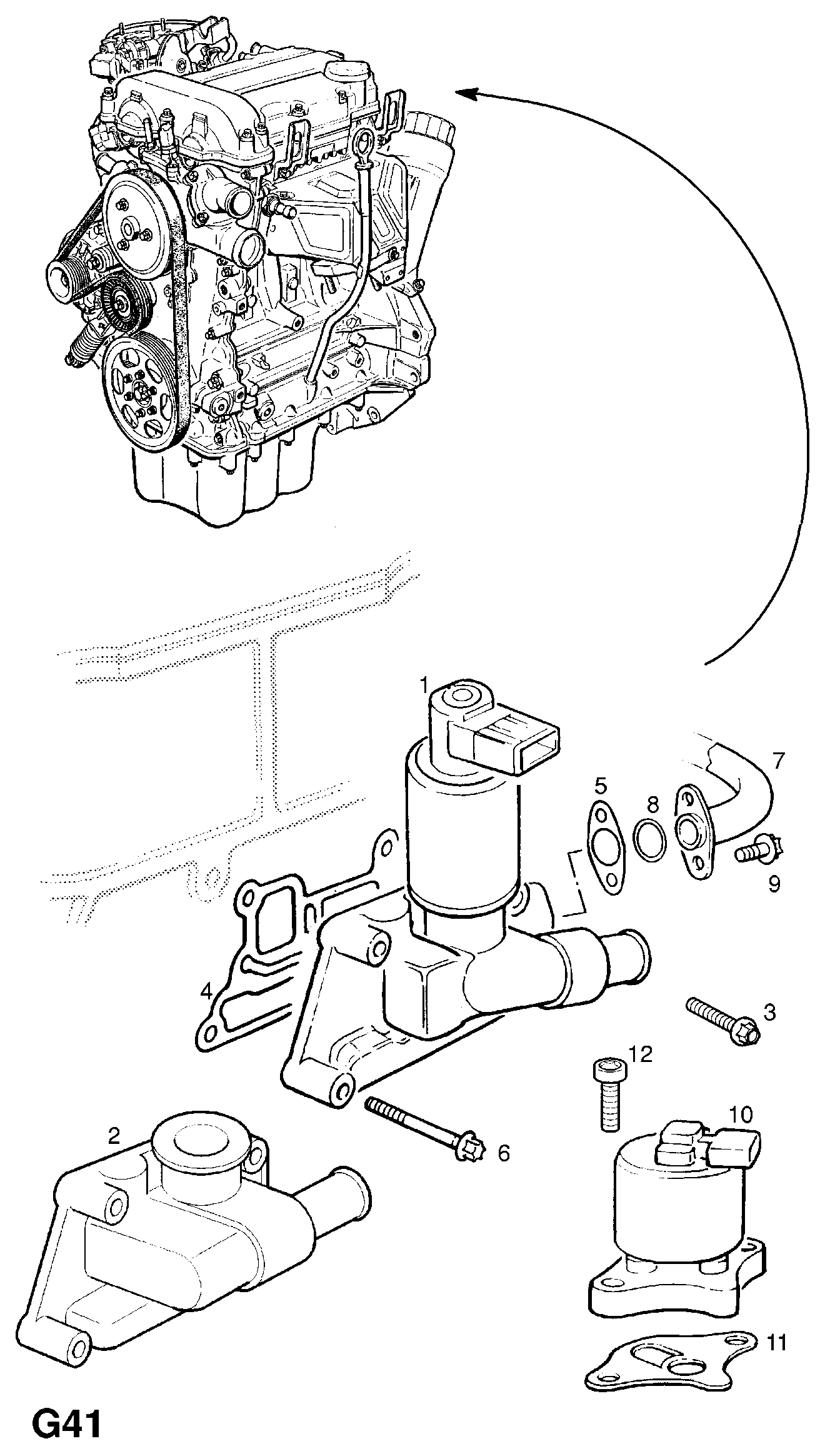 PSA 8 50 512 - Guarnizione valvola EGR (ricircolo gas scarico) www.autoricambi360.it