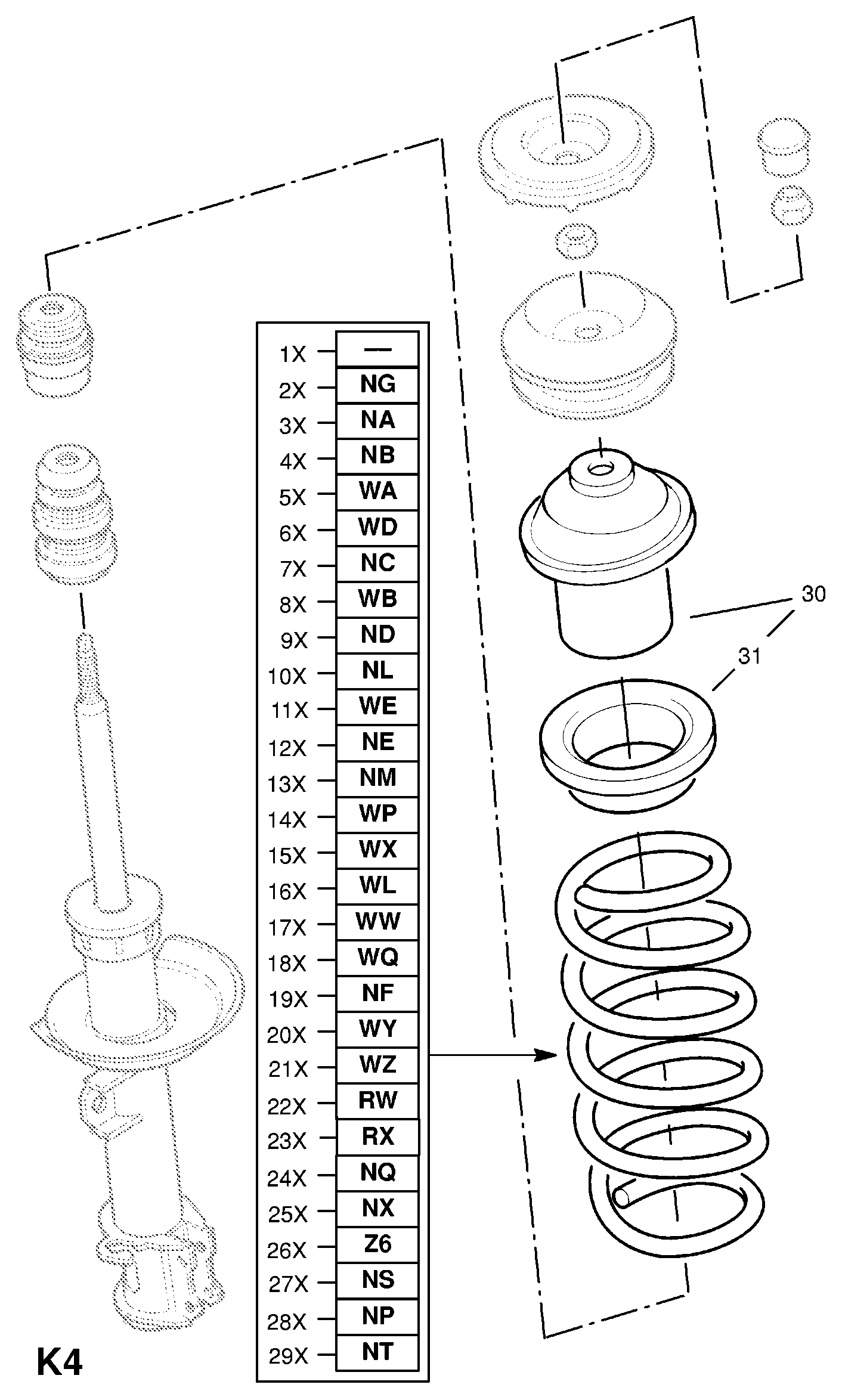 PSA 3 12 510 - Supporto ammortizzatore a molla www.autoricambi360.it