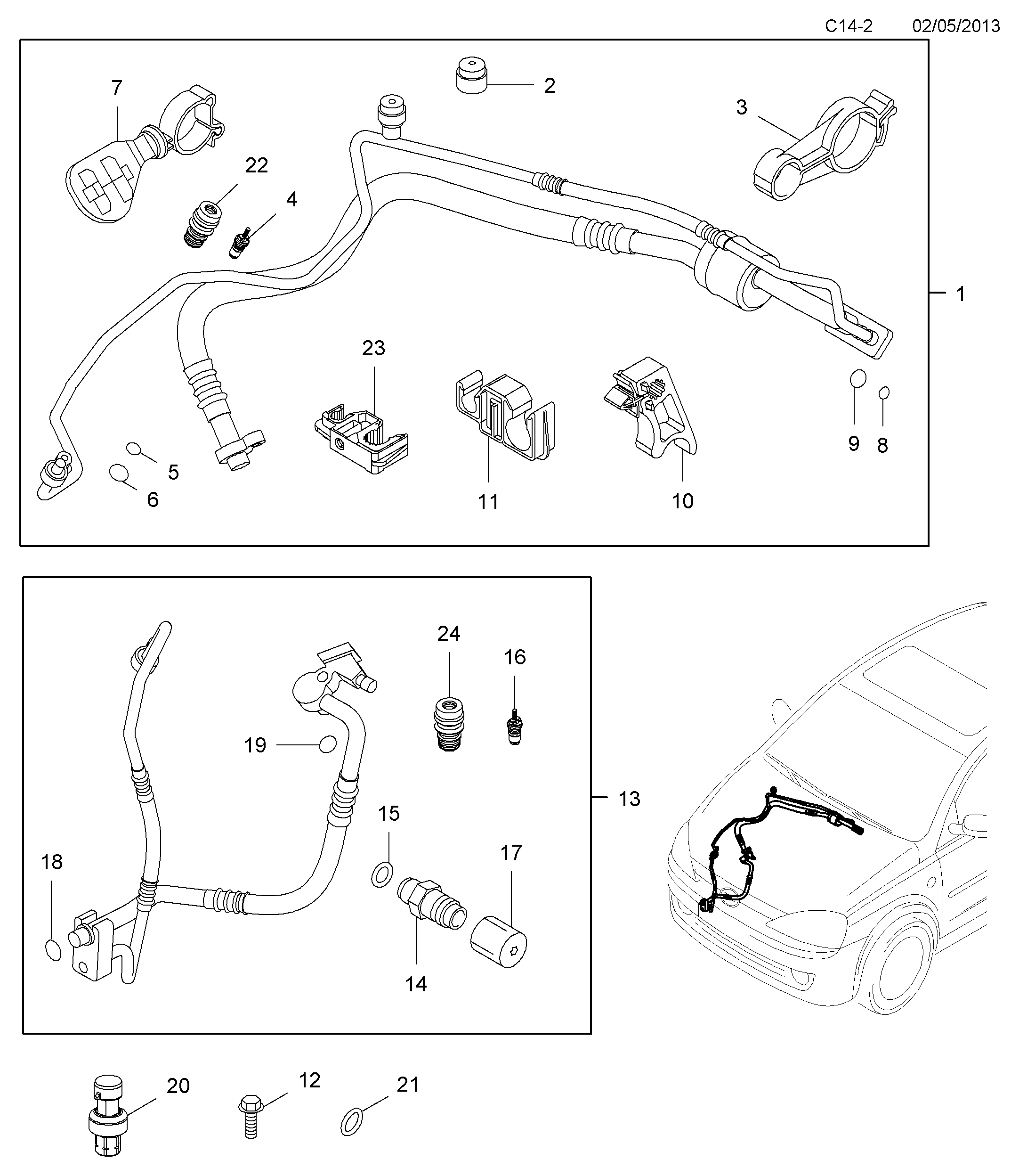 PSA 68 50 512 - Interruttore a pressione, Climatizzatore www.autoricambi360.it