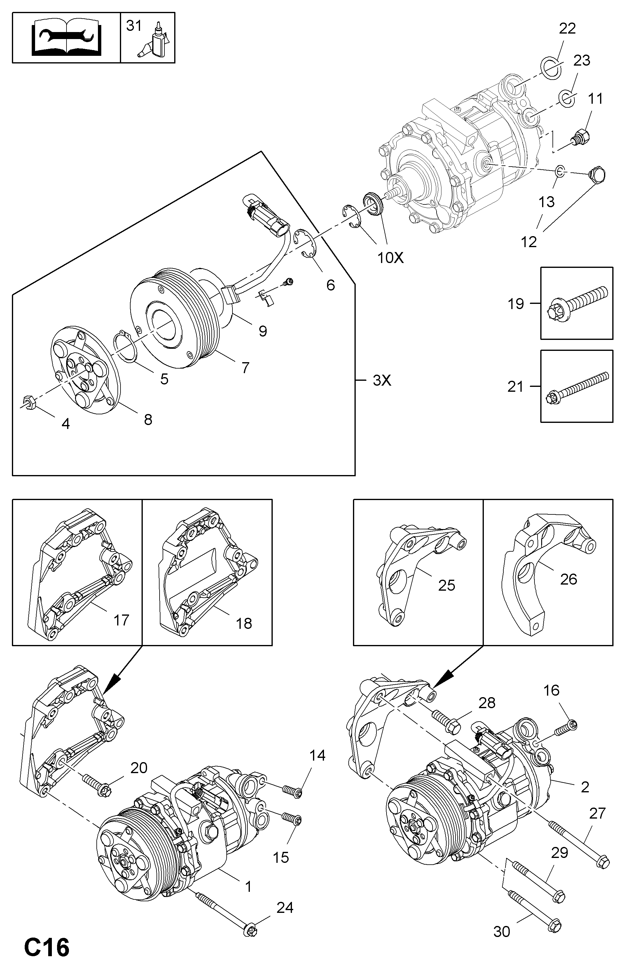 PSA 68 54 048 - Compressore, Climatizzatore www.autoricambi360.it
