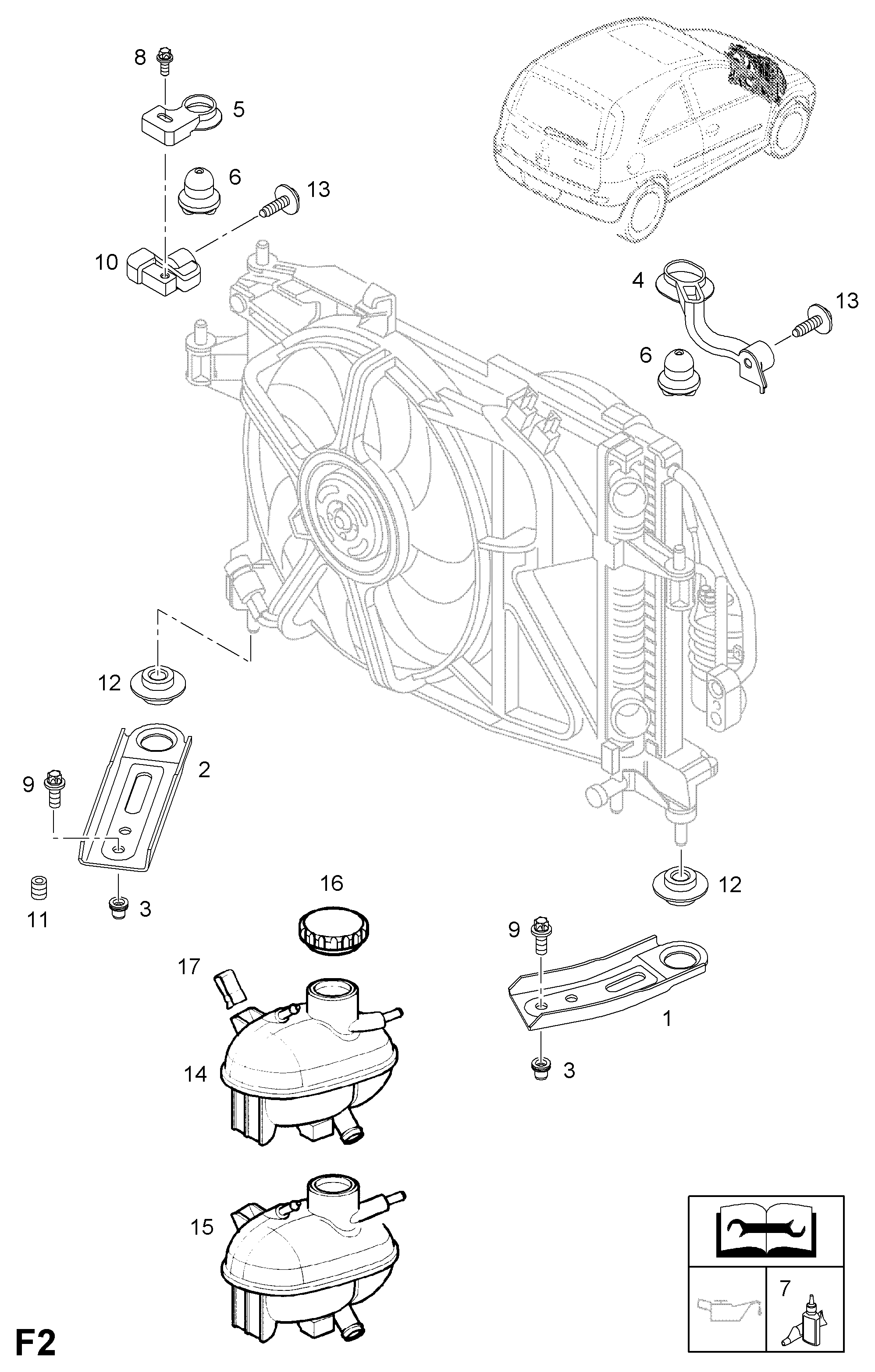 PSA 13 04 233 - Serbatoio compensazione, Refrigerante www.autoricambi360.it