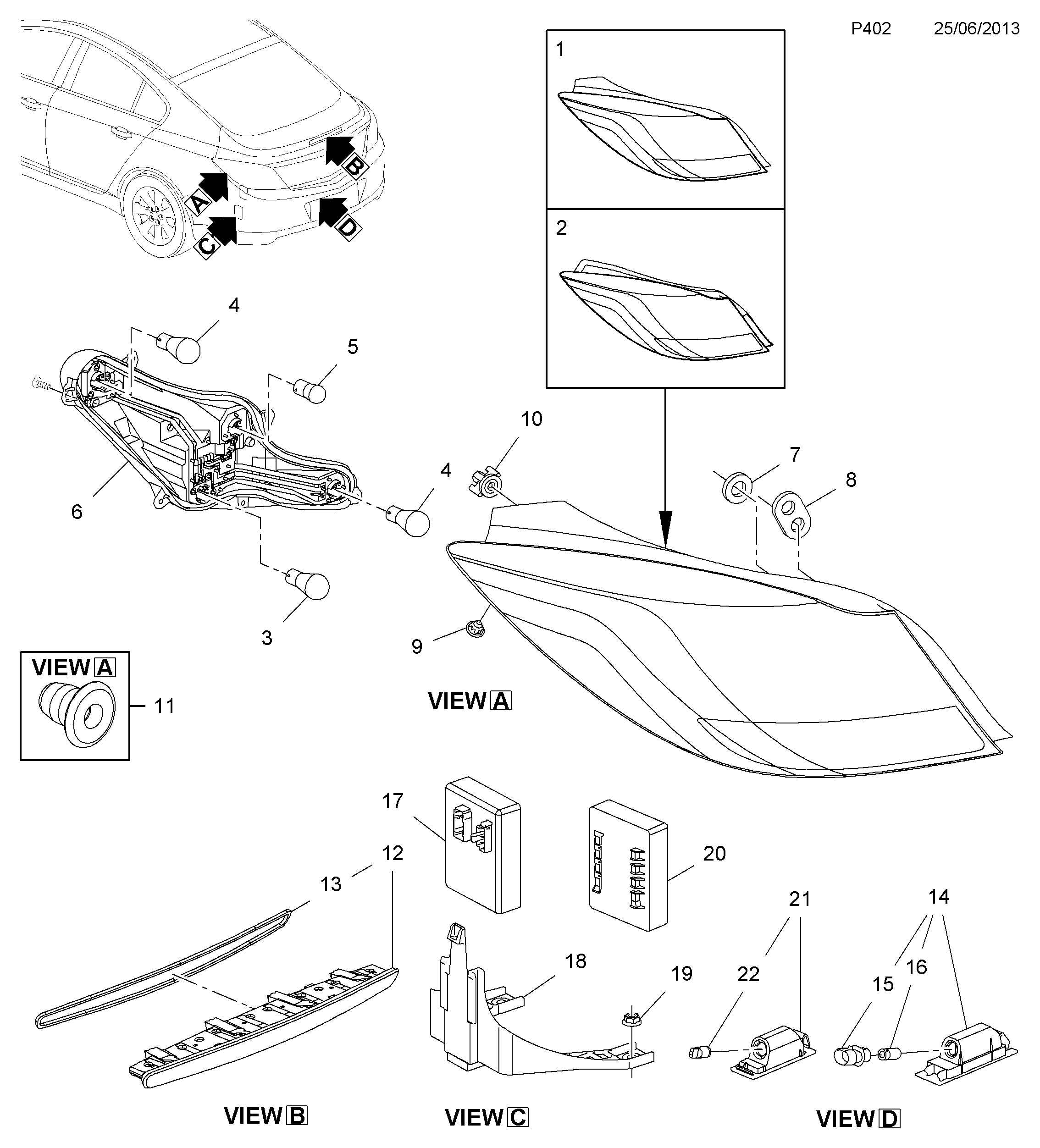PSA 20 98 345 - Lampadina, Illuminazione strumentazione www.autoricambi360.it