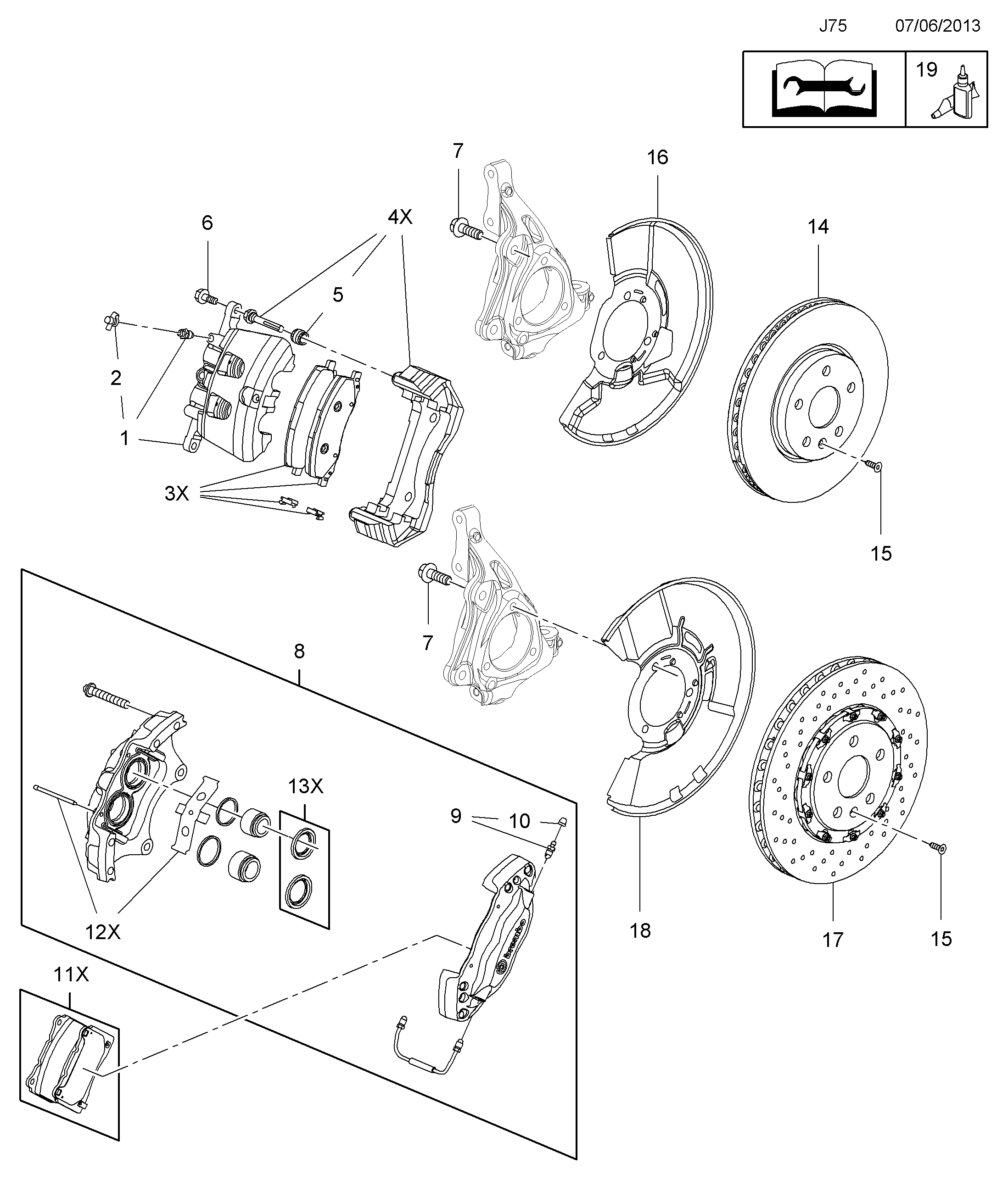 PSA 1605202 - Kit pastiglie freno, Freno a disco www.autoricambi360.it