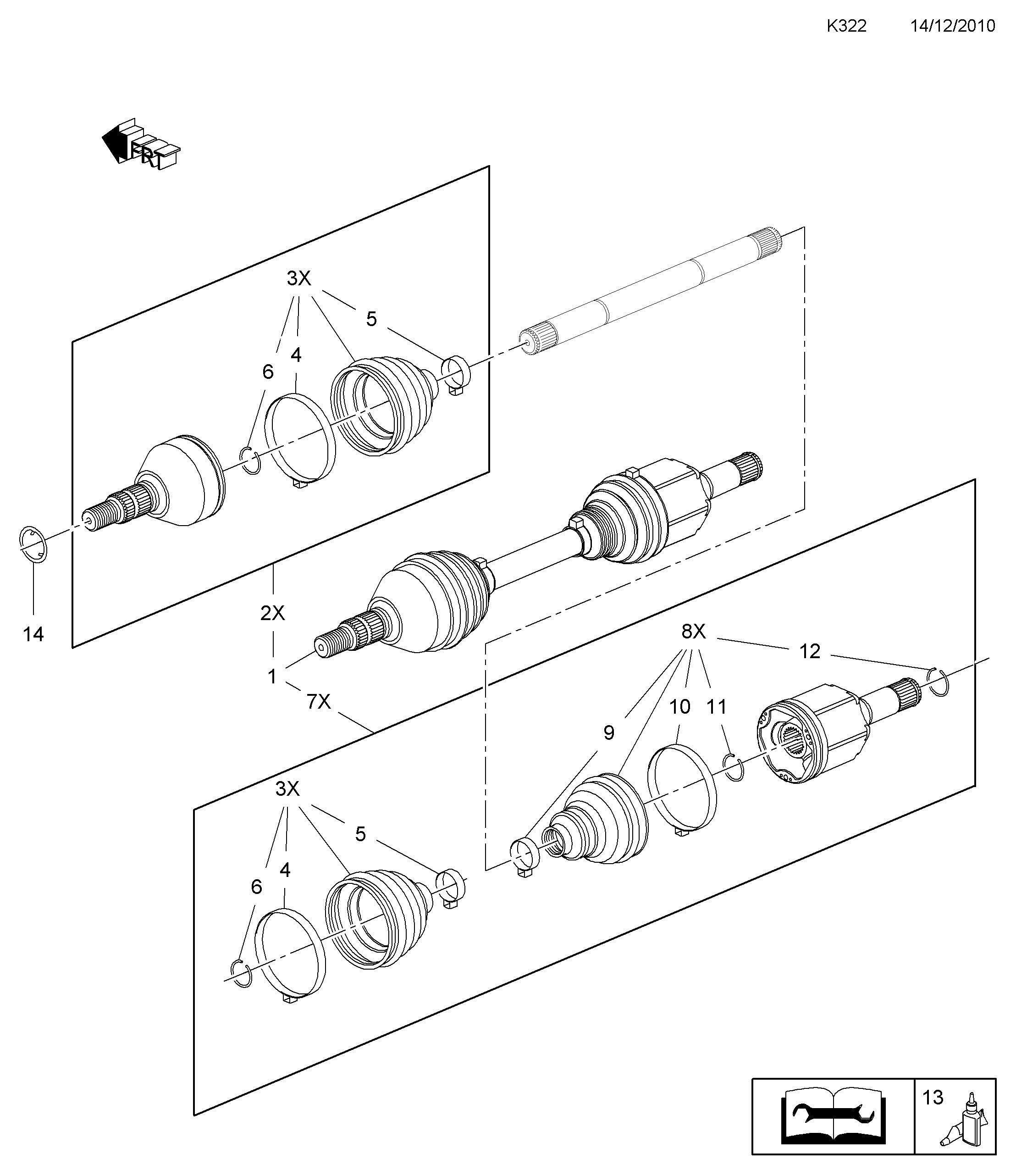 PSA 3748.44 - Kit giunti, Semiasse www.autoricambi360.it