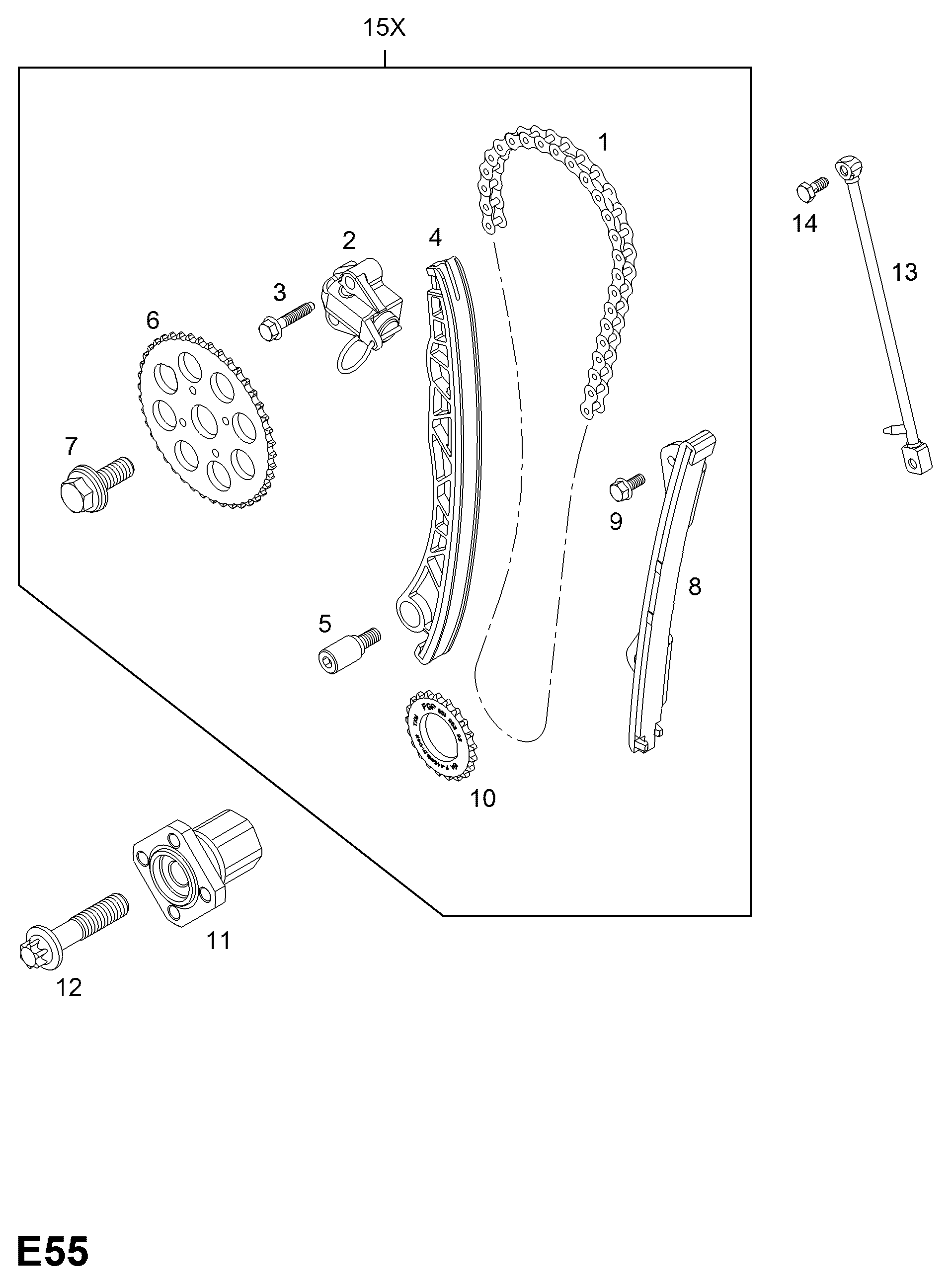 FCA 5636460 - Kit catena distribuzione www.autoricambi360.it