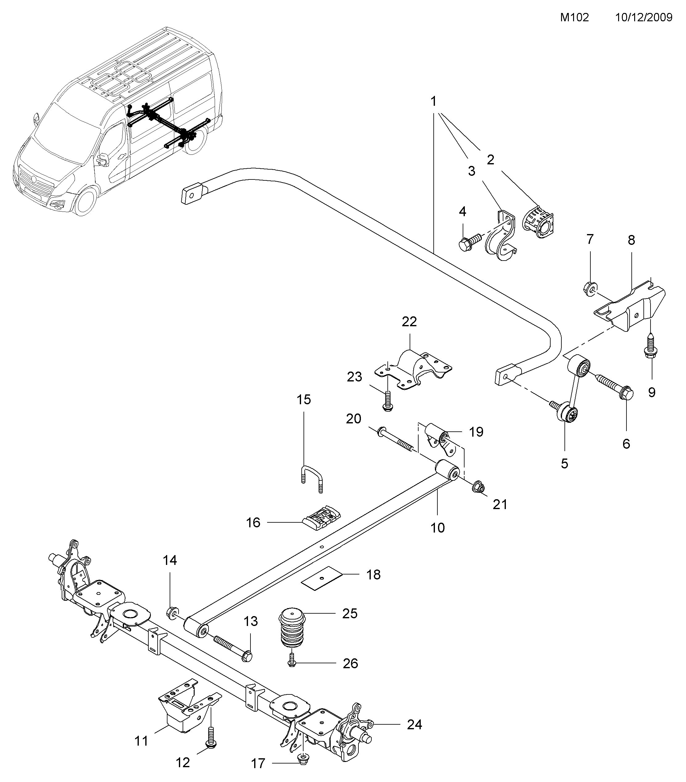 PSA 44 19 304 - Asta / Puntone, Stabilizzatore www.autoricambi360.it