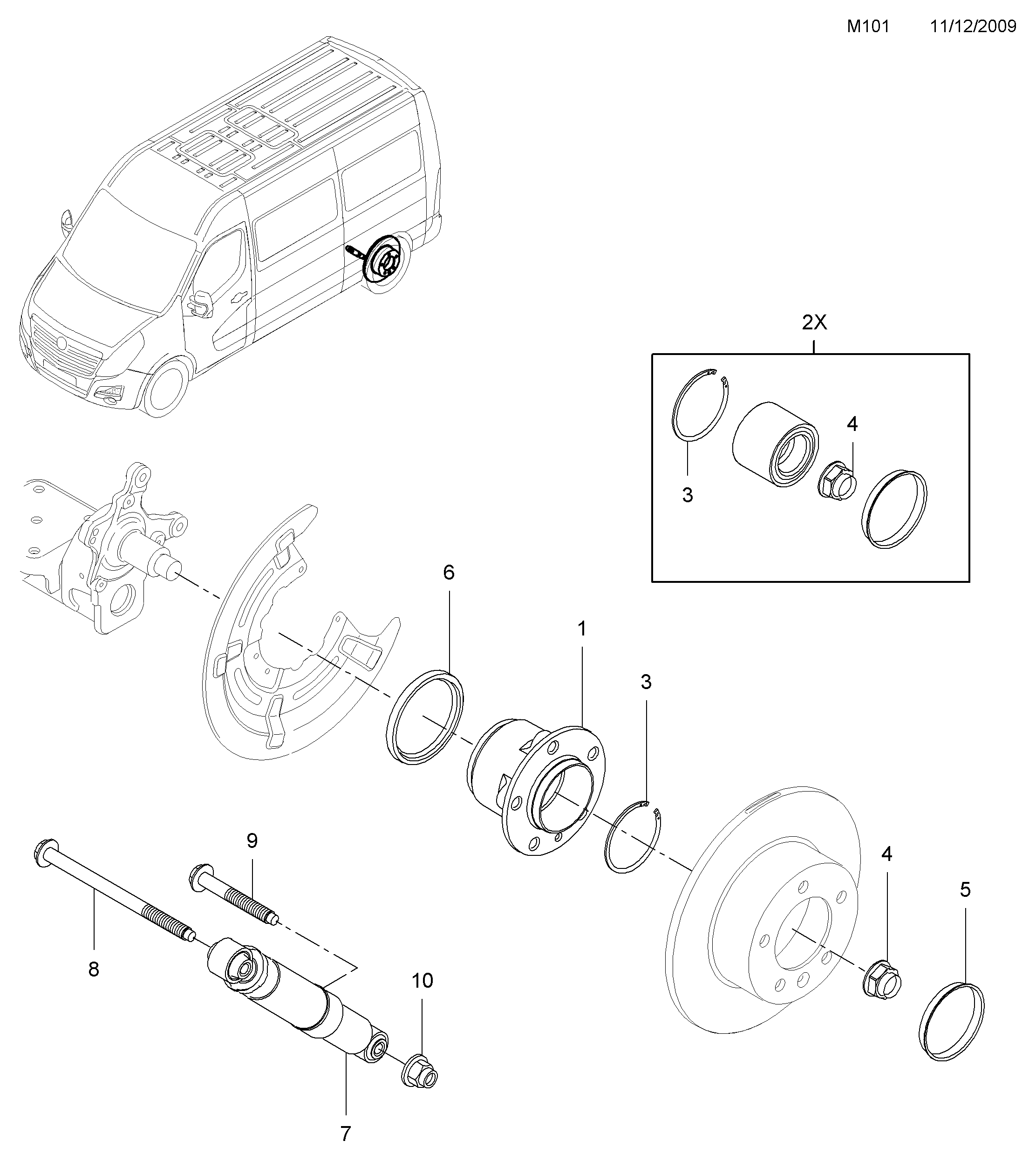 PSA 95 522 509 - Kit cuscinetto ruota www.autoricambi360.it