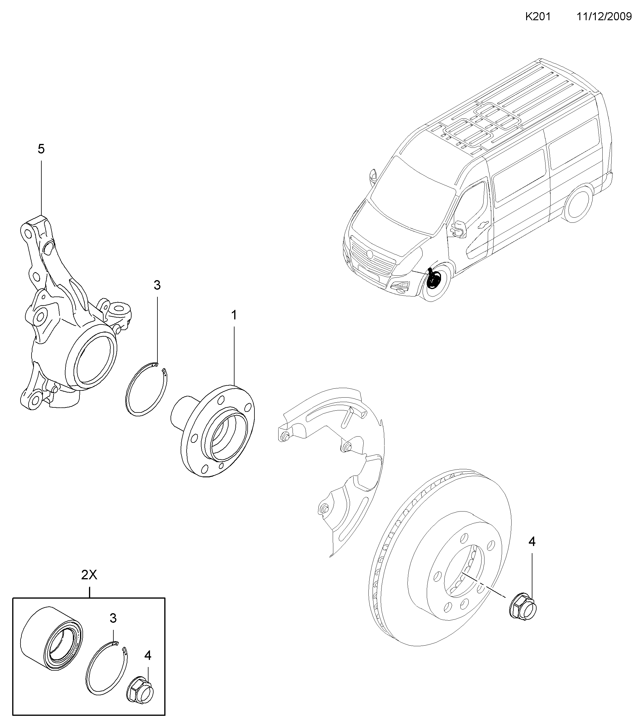 PSA 44 19 183 - Kit cuscinetto ruota www.autoricambi360.it