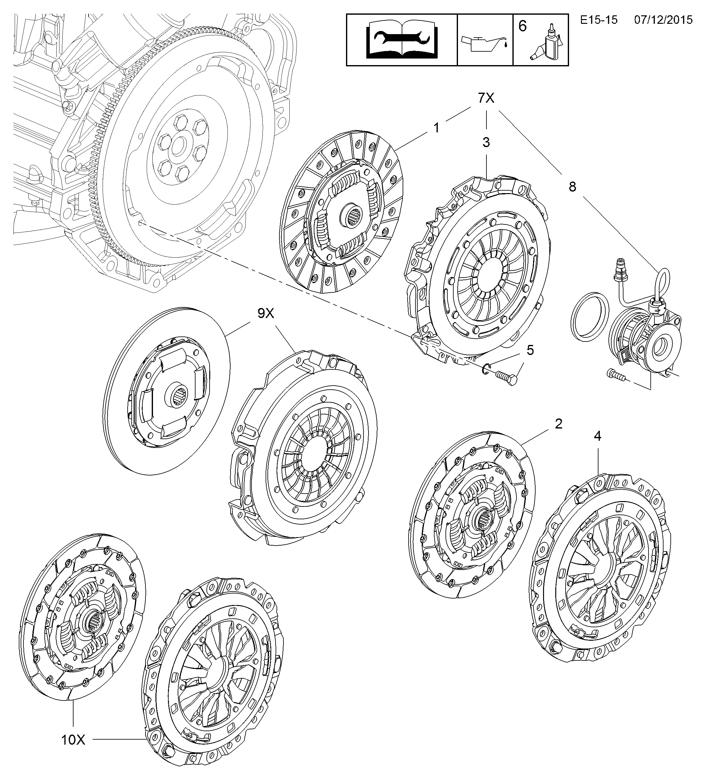 GM 5679335 - Dispositivo disinnesto centrale, Frizione www.autoricambi360.it