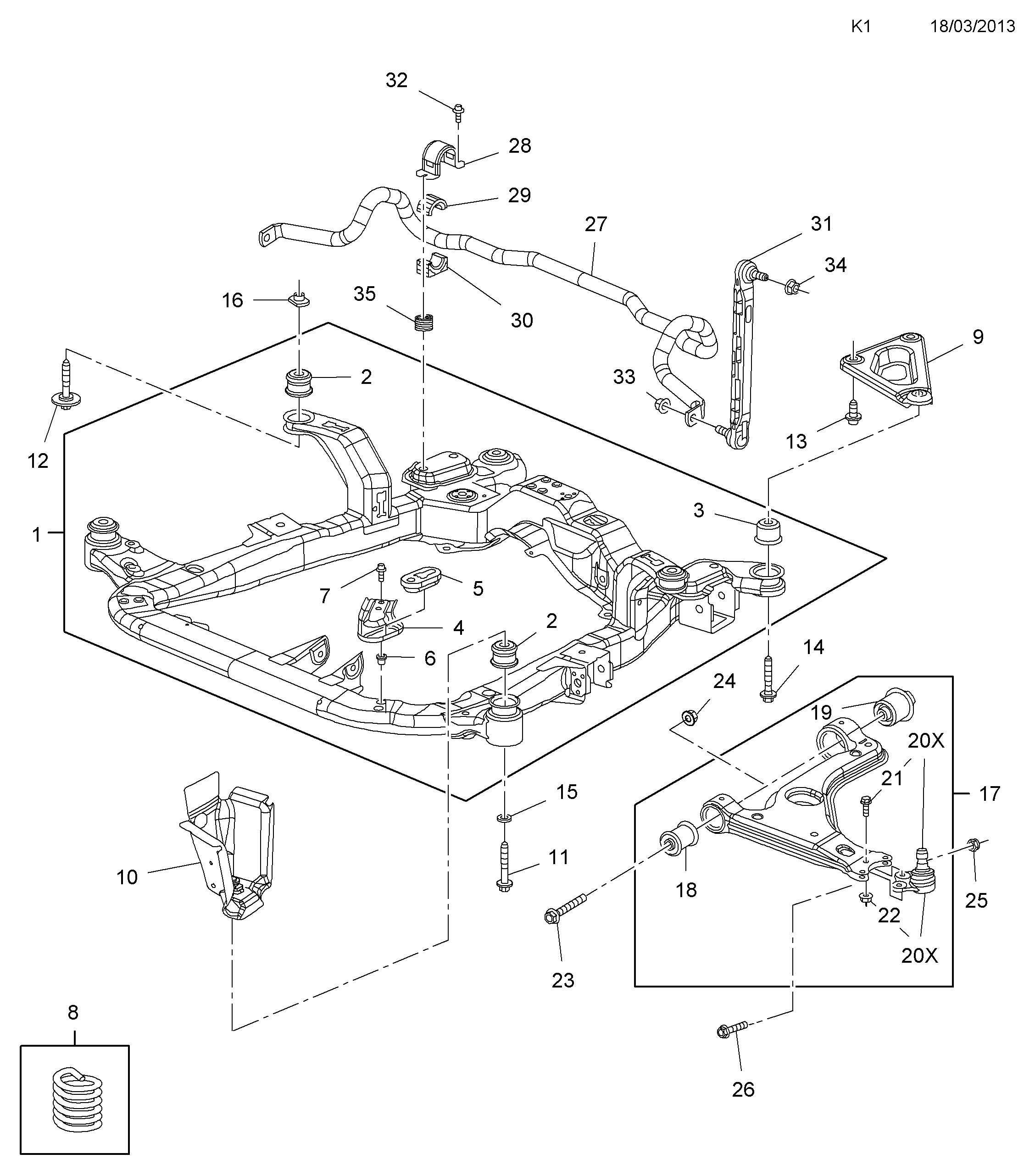 PSA 3 52 364 - Supporto, Braccio oscillante www.autoricambi360.it