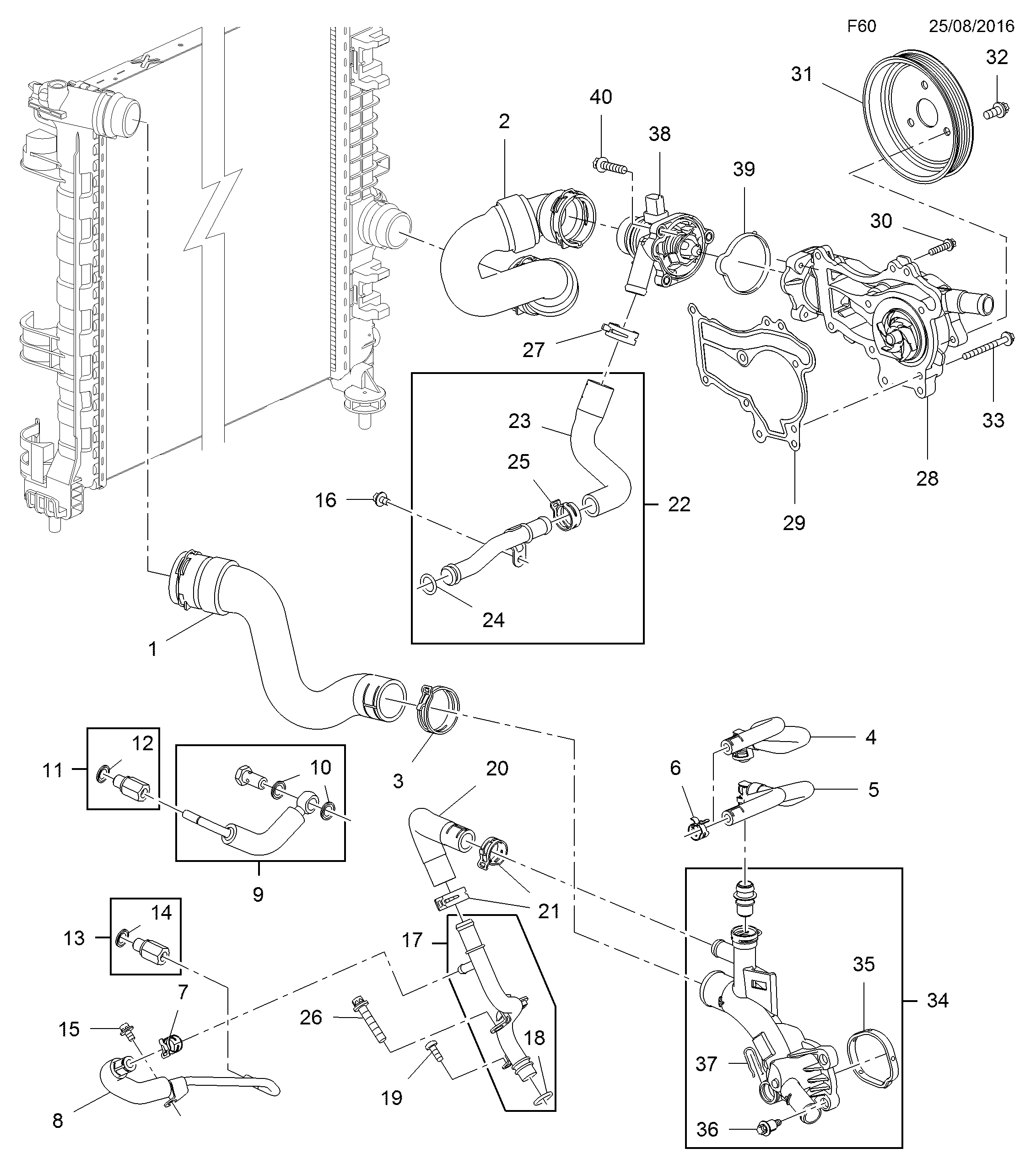 PSA 1338030 - Termostato, Refrigerante www.autoricambi360.it