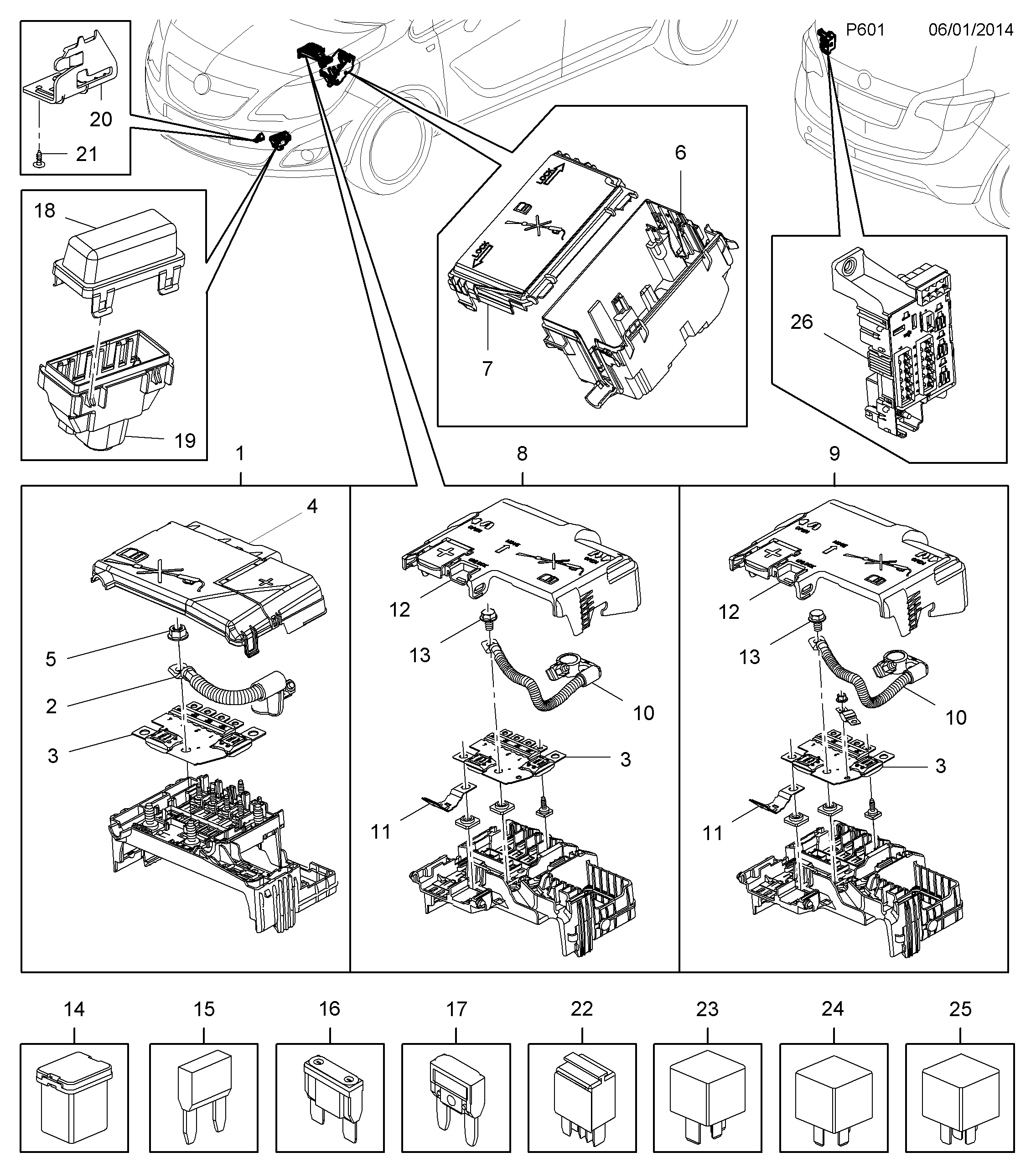PSA 6238626 - Relè multifunzione www.autoricambi360.it